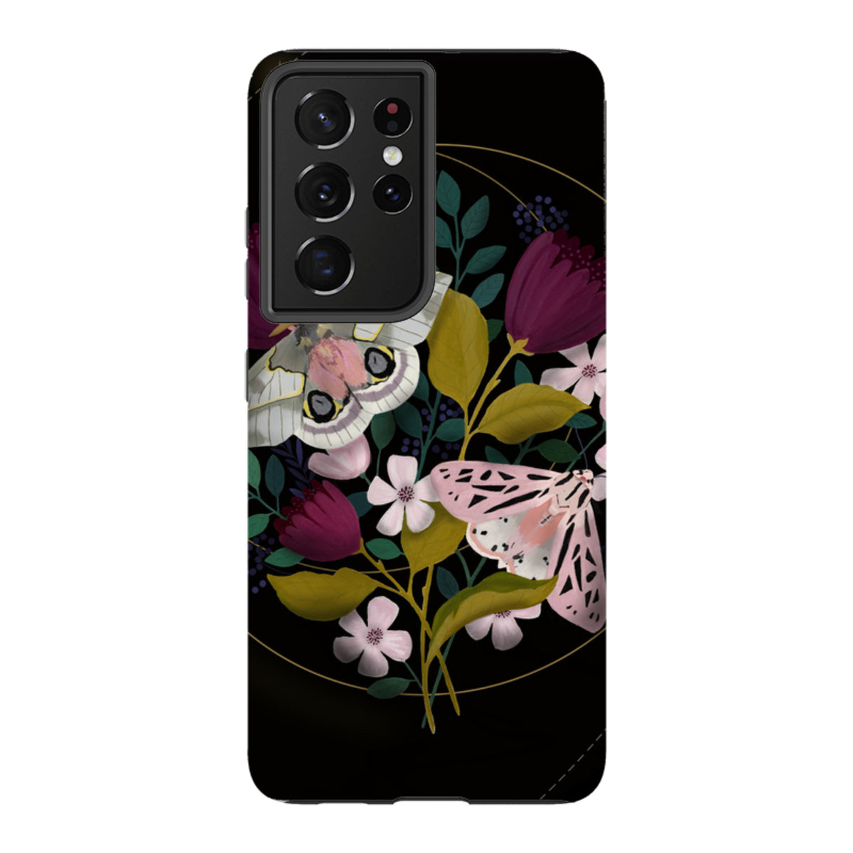 Samsung Tough Case - Moon Moths By Bex Parkin
