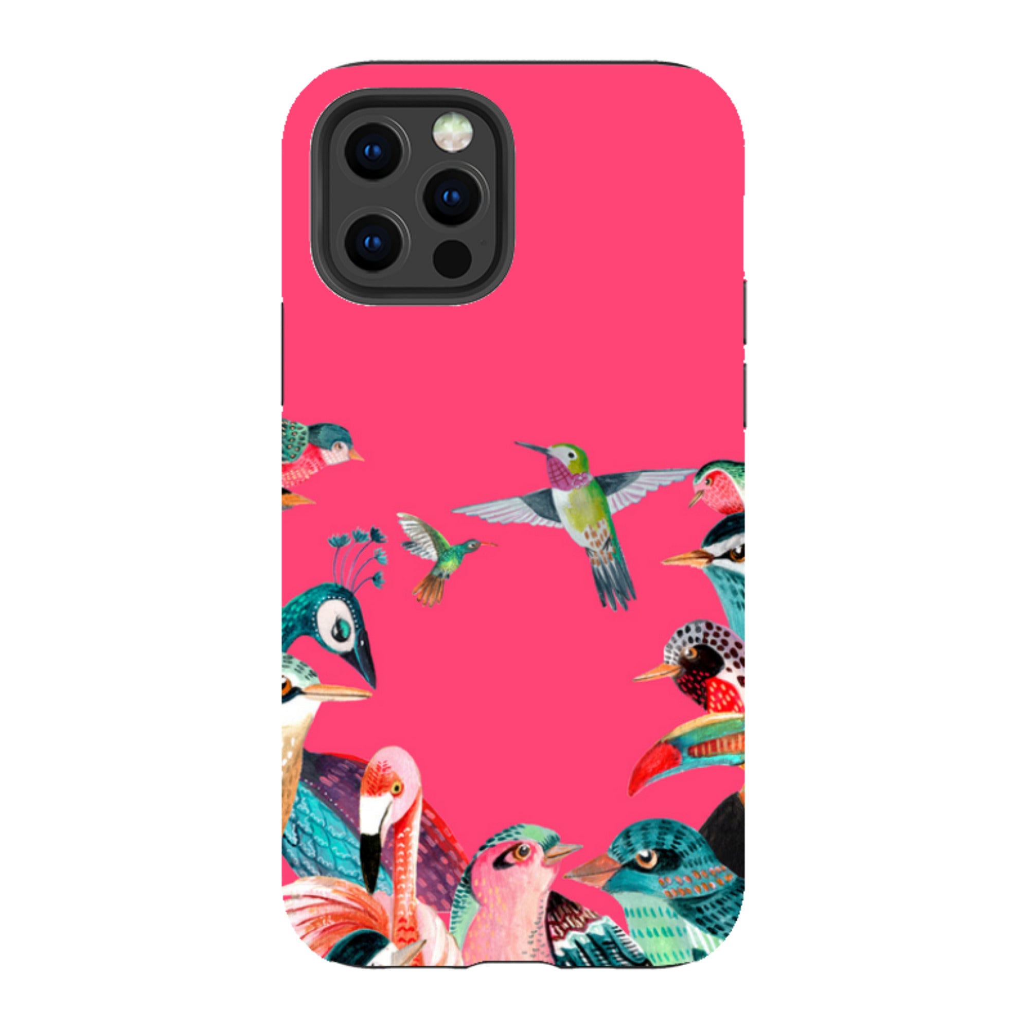 iPhone Tough Case - Pink Birds By Caroline Bonne Muller