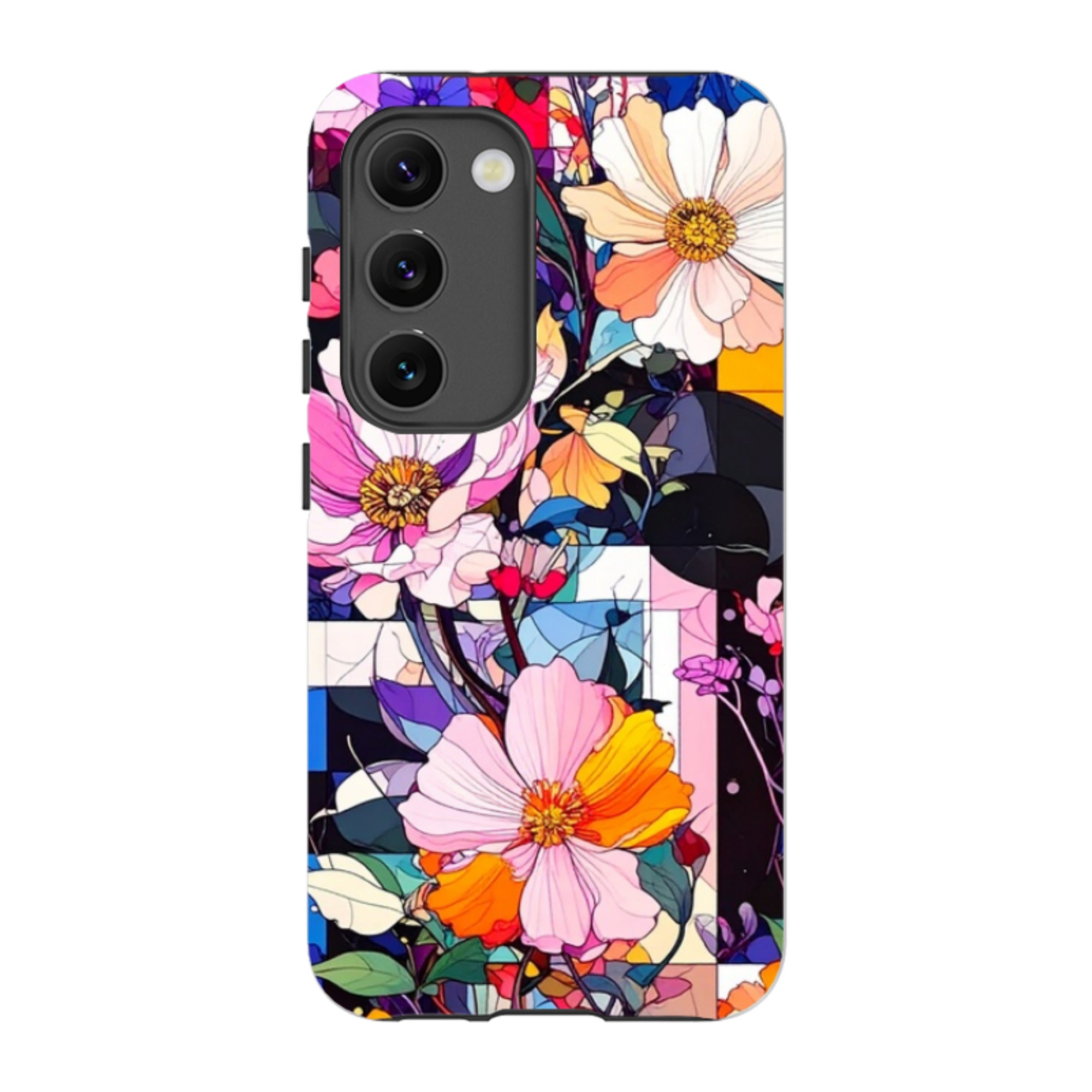 Samsung Tough Case - Block Floral