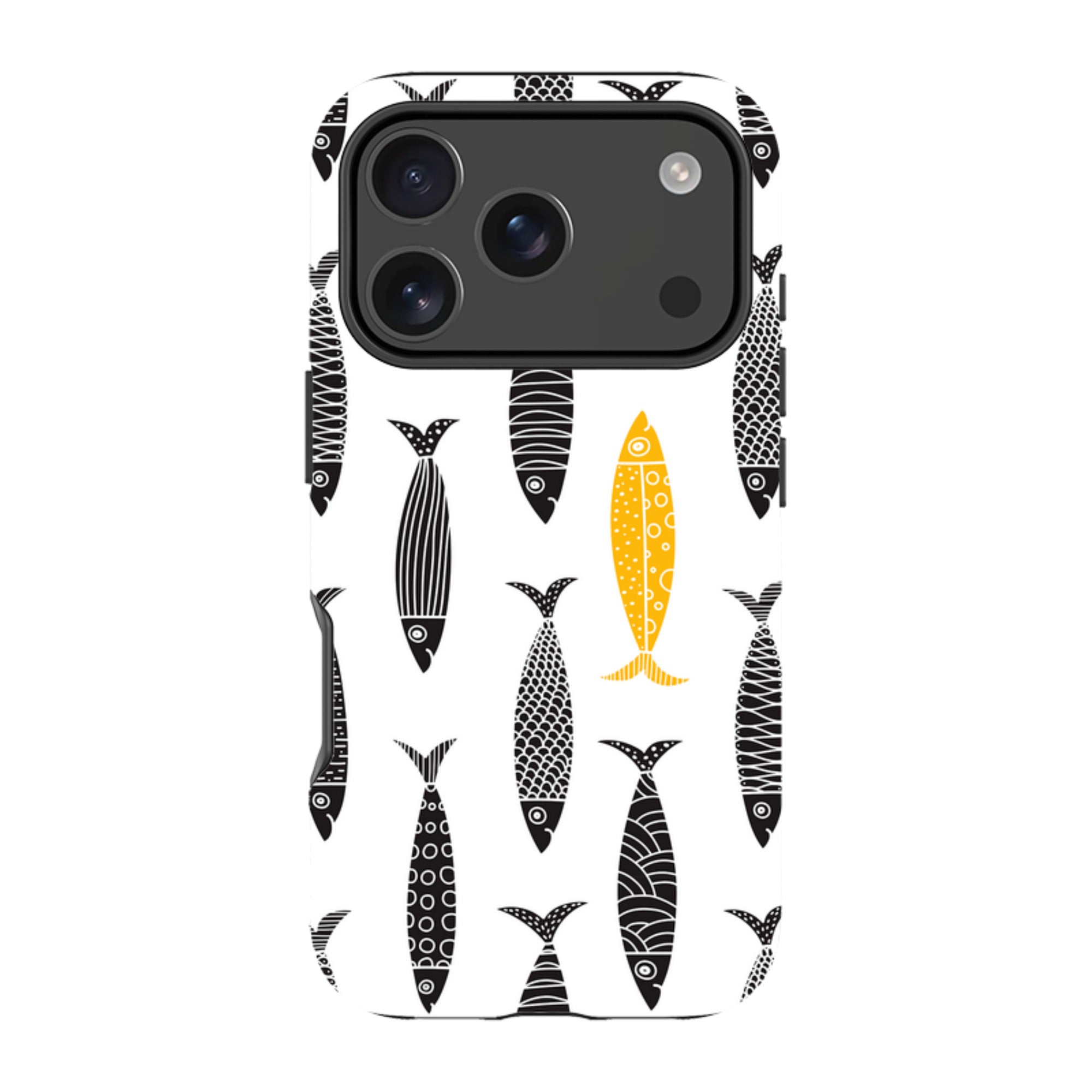 iPhone Case - Black and Gold Sardines