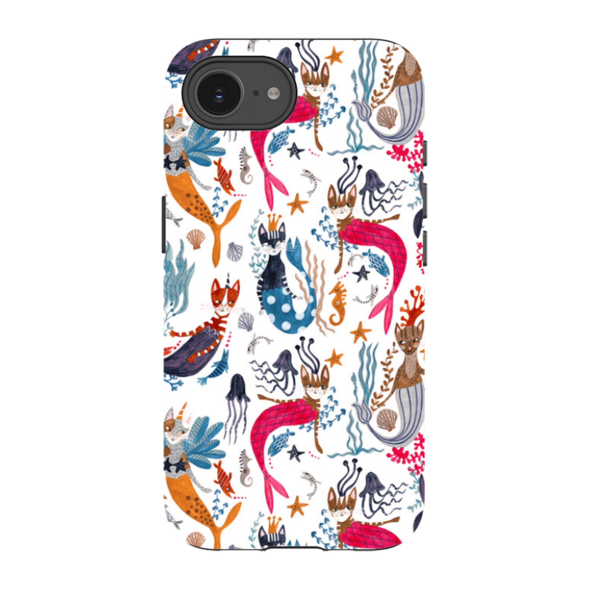 iPhone Tough Case - Cat-Fish By Caroline Bonne Muller