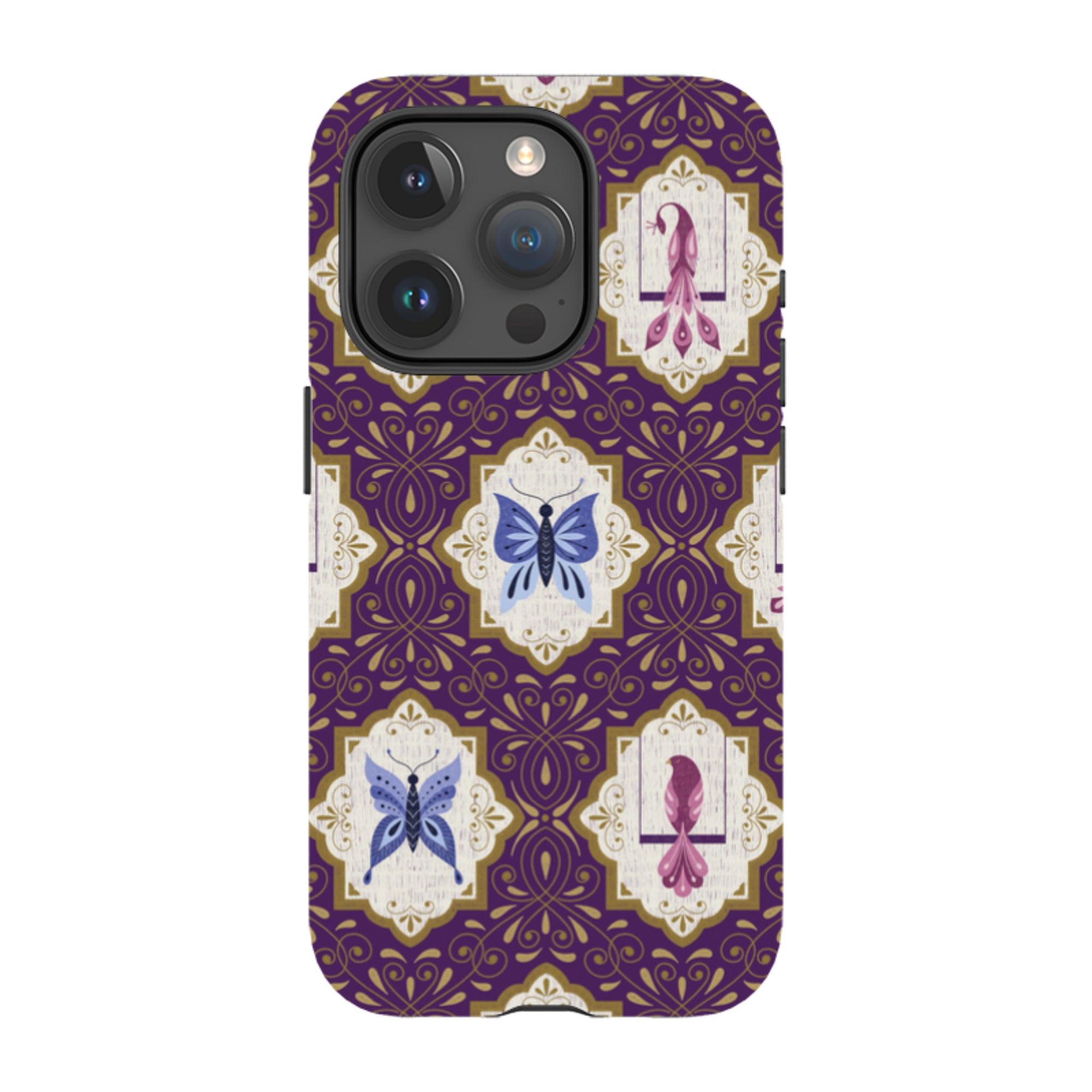 iPhone Tough Case - Wingframes Purple By Jenny Zemanek