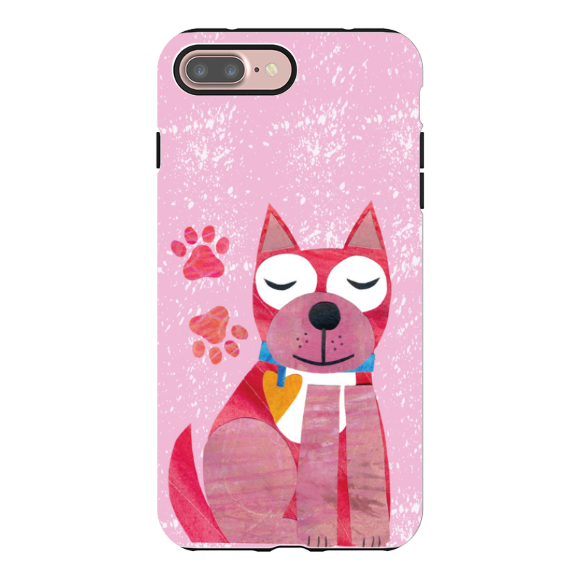 iPhone Tough Case - Dog With Heart By Tracey English
