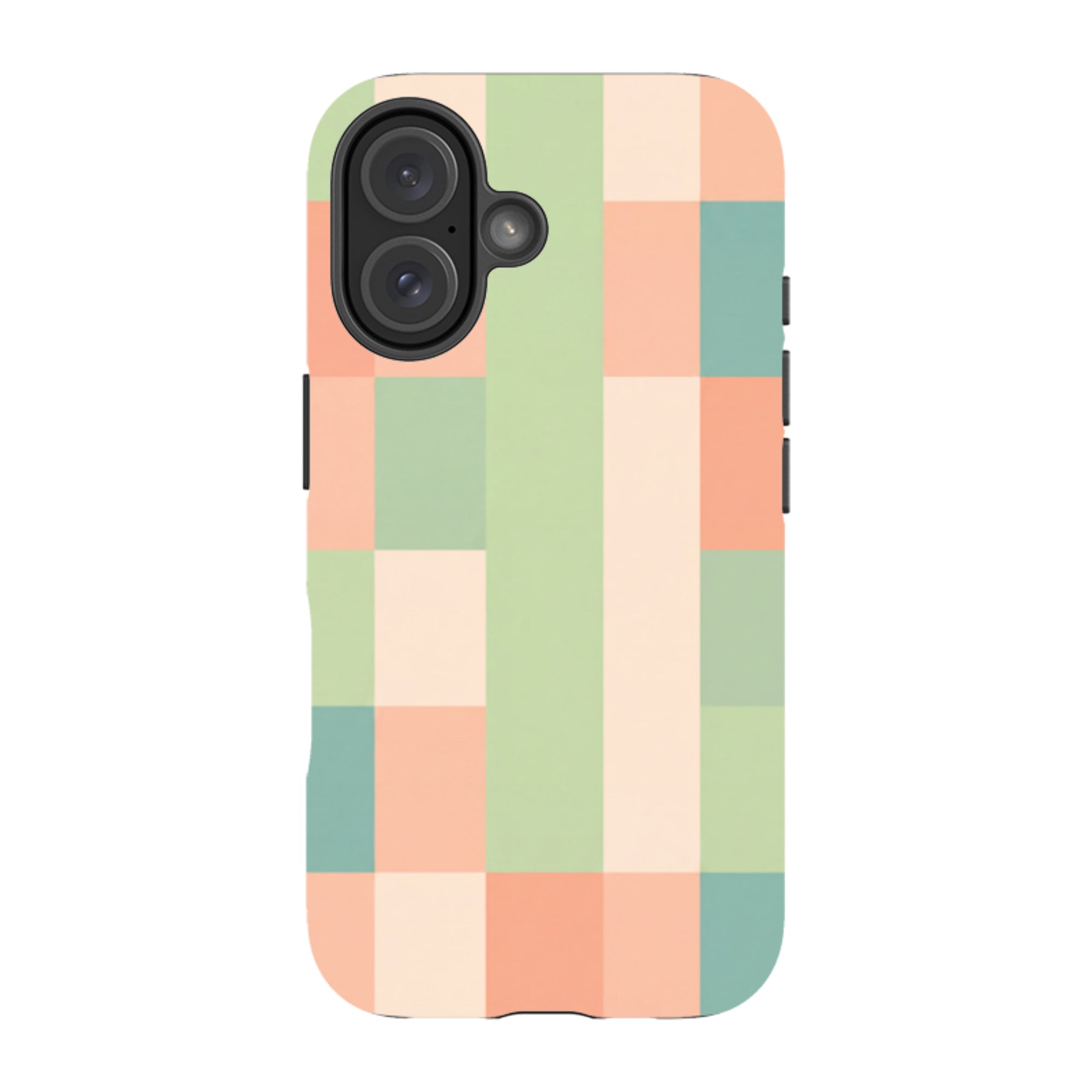 iPhone Tough Case - Pastel Gingham