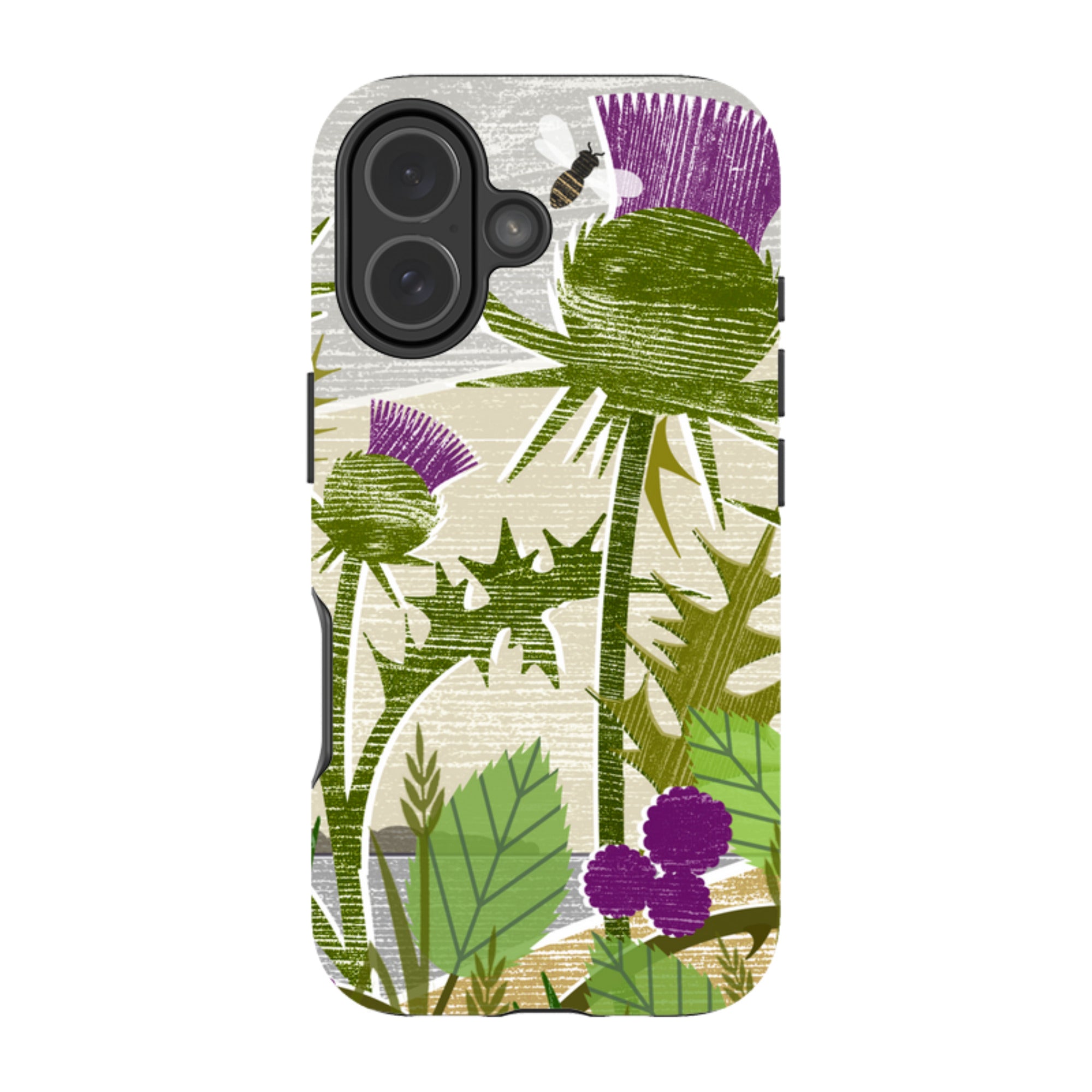 iPhone Tough Case - Purple Thistle By Liane Payne