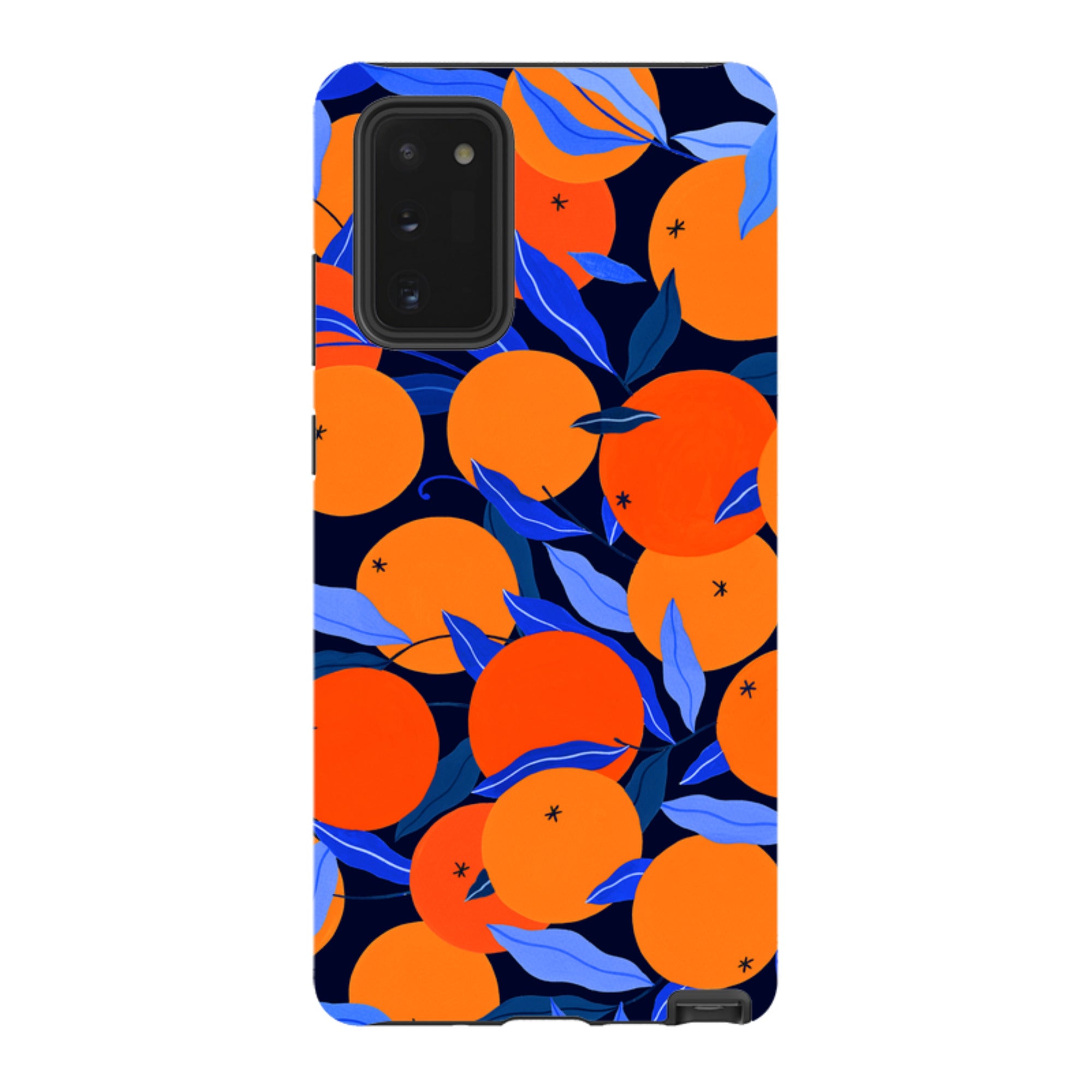 Samsung Tough Case - Arancello Navy Pattern By Madalina Andronic