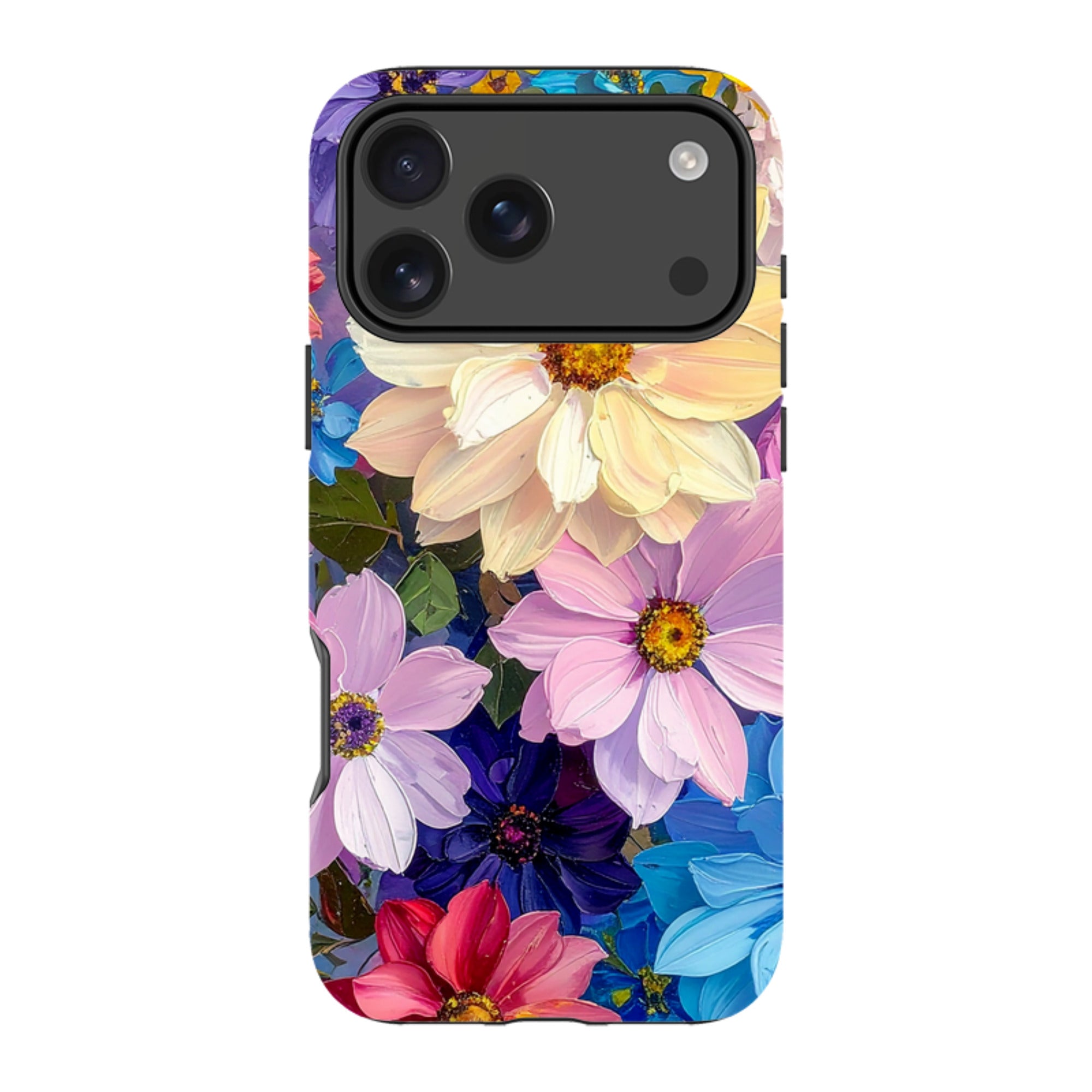 iPhone MagSafe Tough Case - Summer Floral Blue Garden