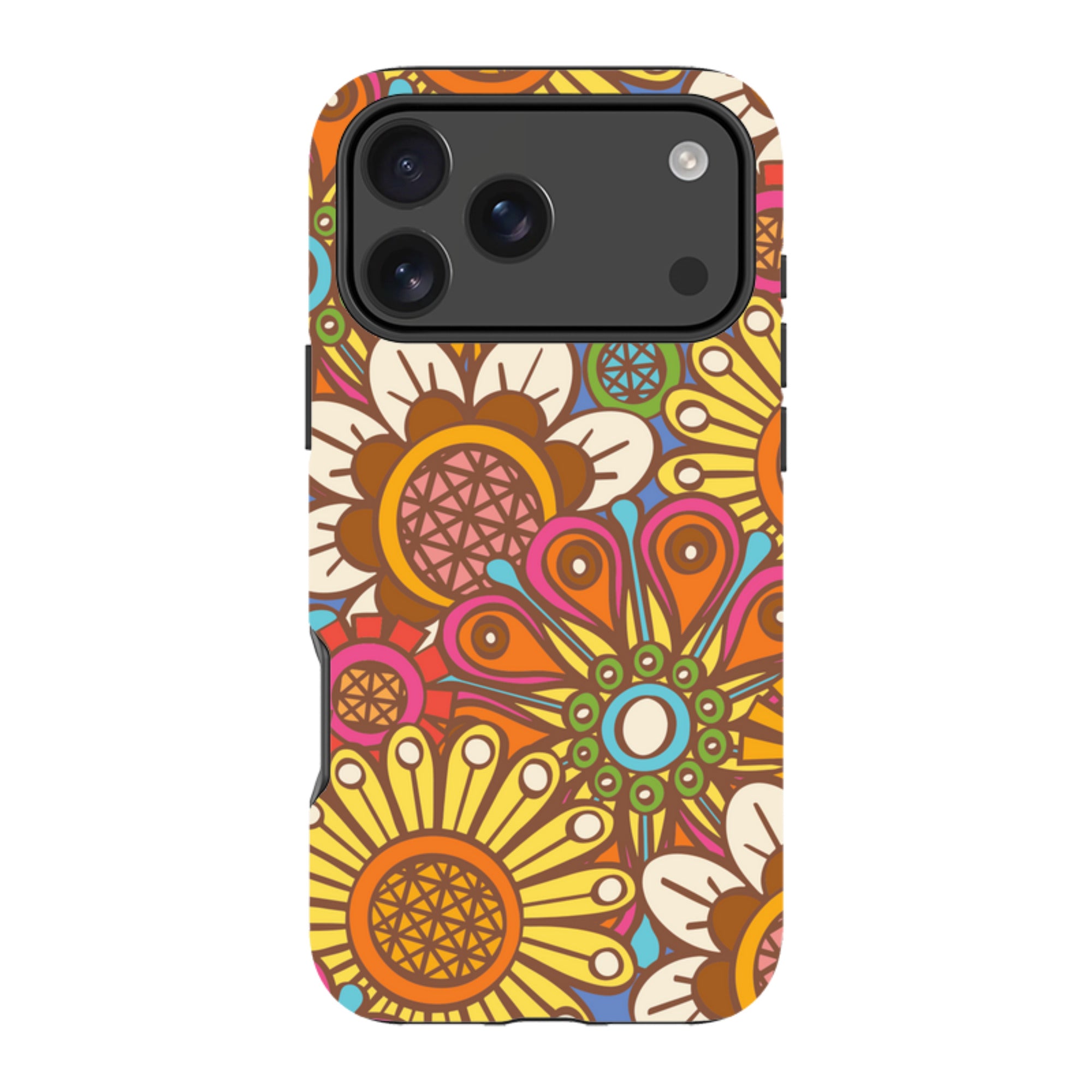 iPhone MagSafe Tough Case - Retro Posy Brights By Amelia Bowman