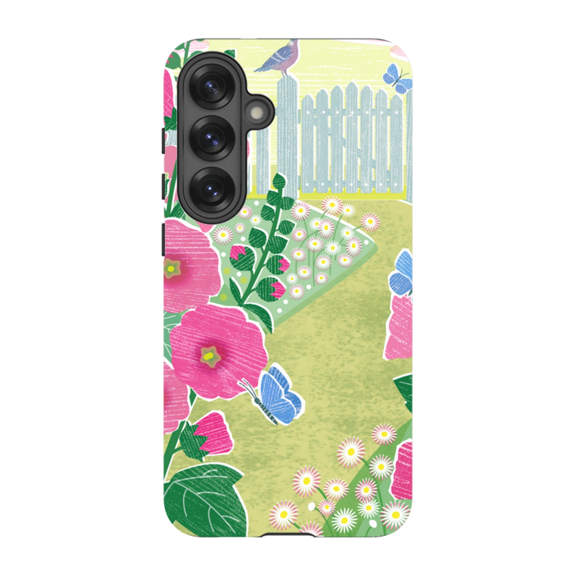 Samsung Tough Case - Hollyhocks By Liane Payne