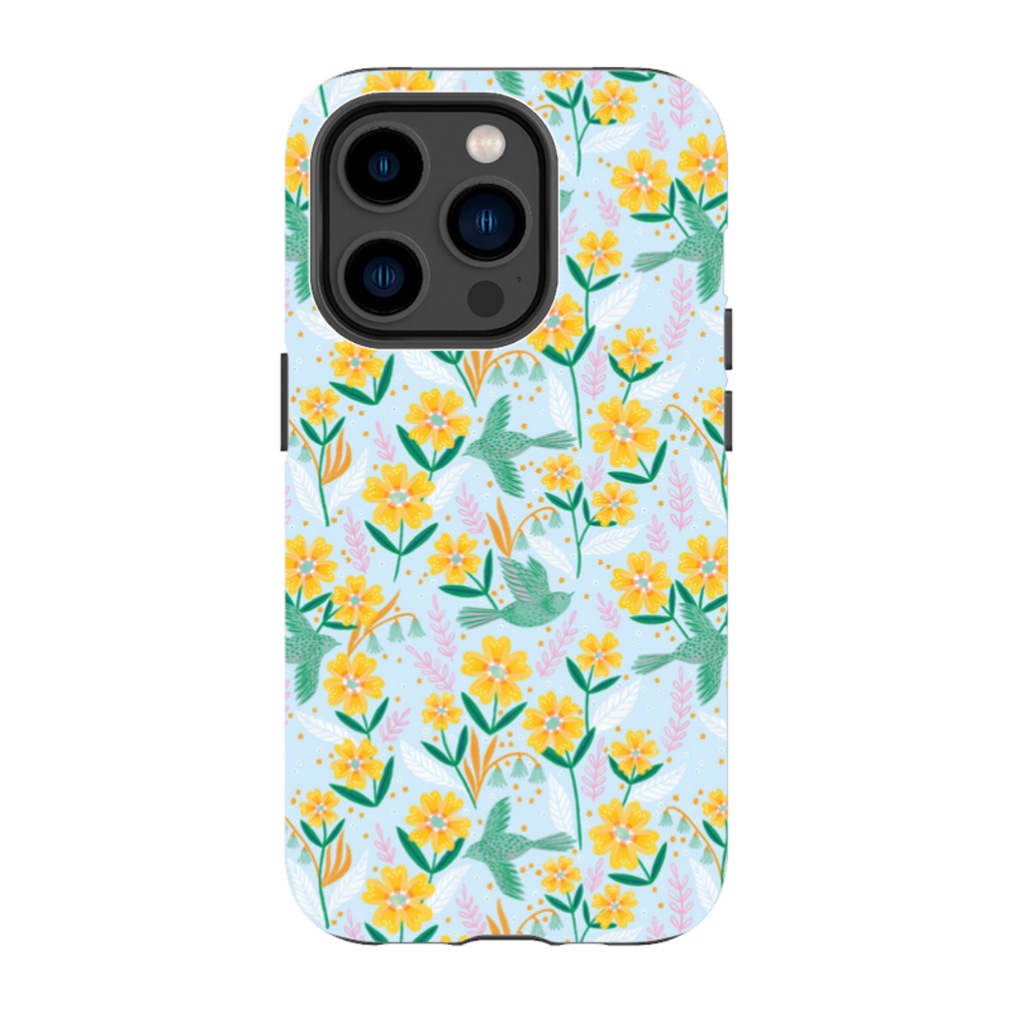 iPhone Tough Case - Sweet Birds Blue By Lee Foster Wilson