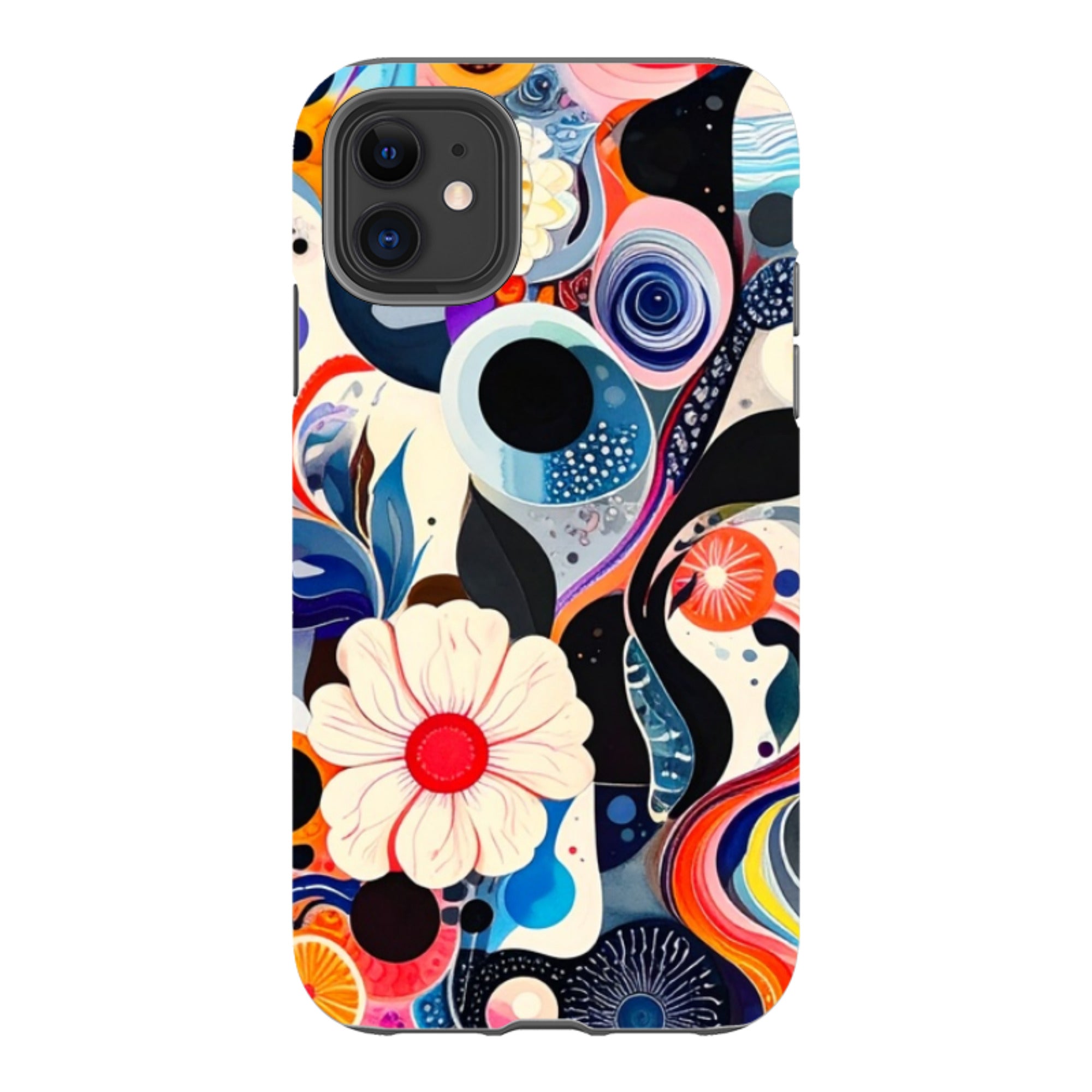 iPhone Tough Case - Floral Marble