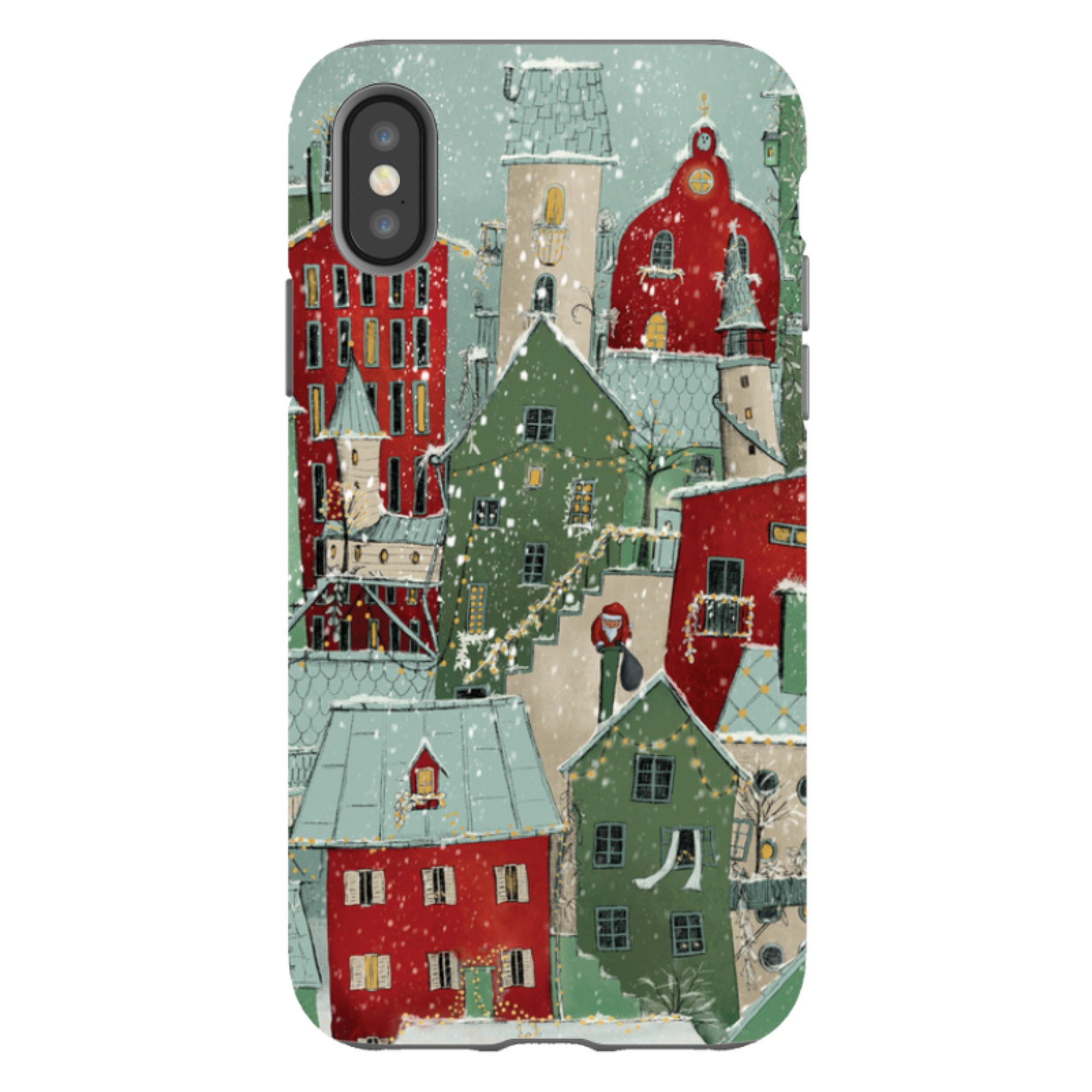 iPhone Tough Case - Citywinkles Red By Maja Lindberg