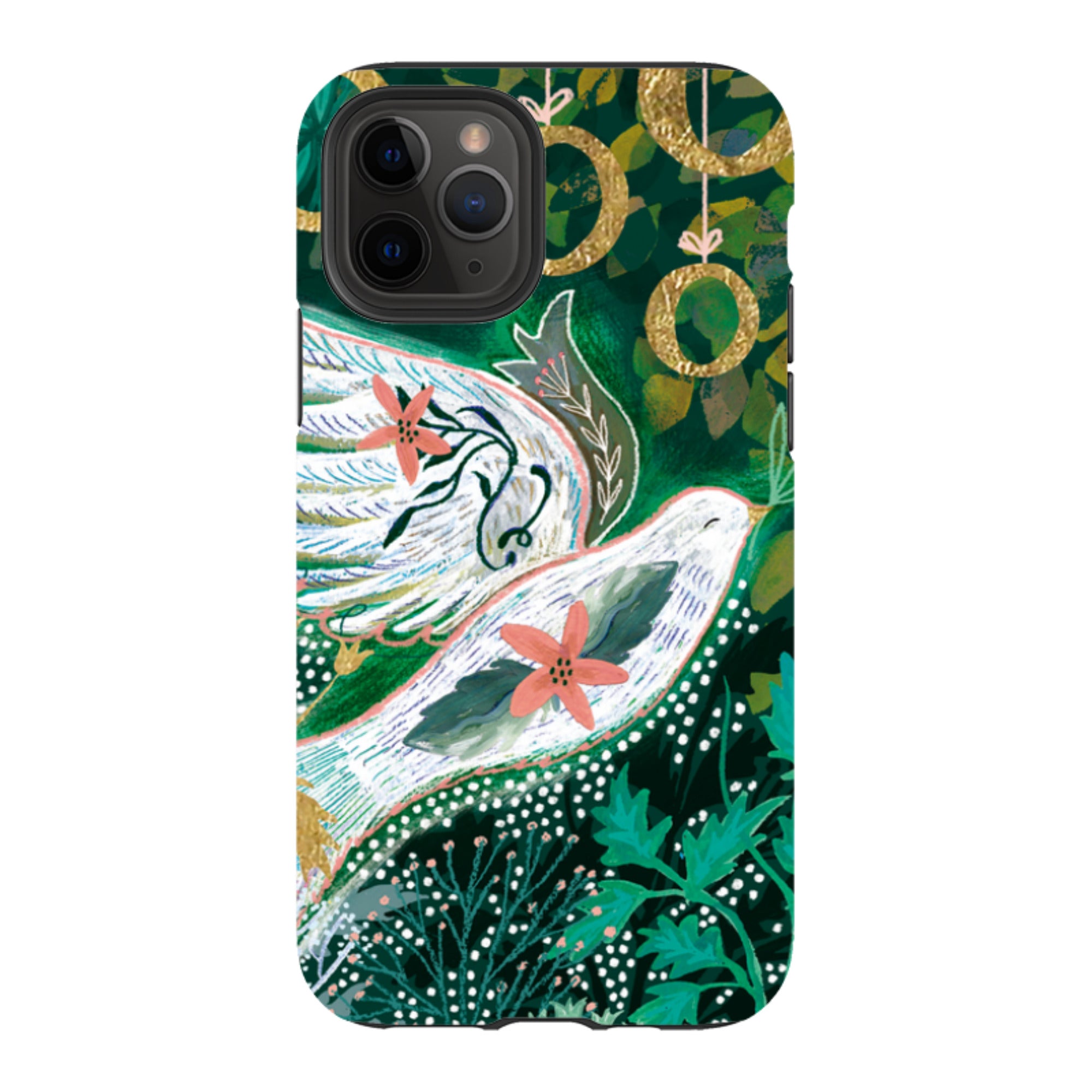iPhone Tough Case - Gold Rings By Emma Frances Grant