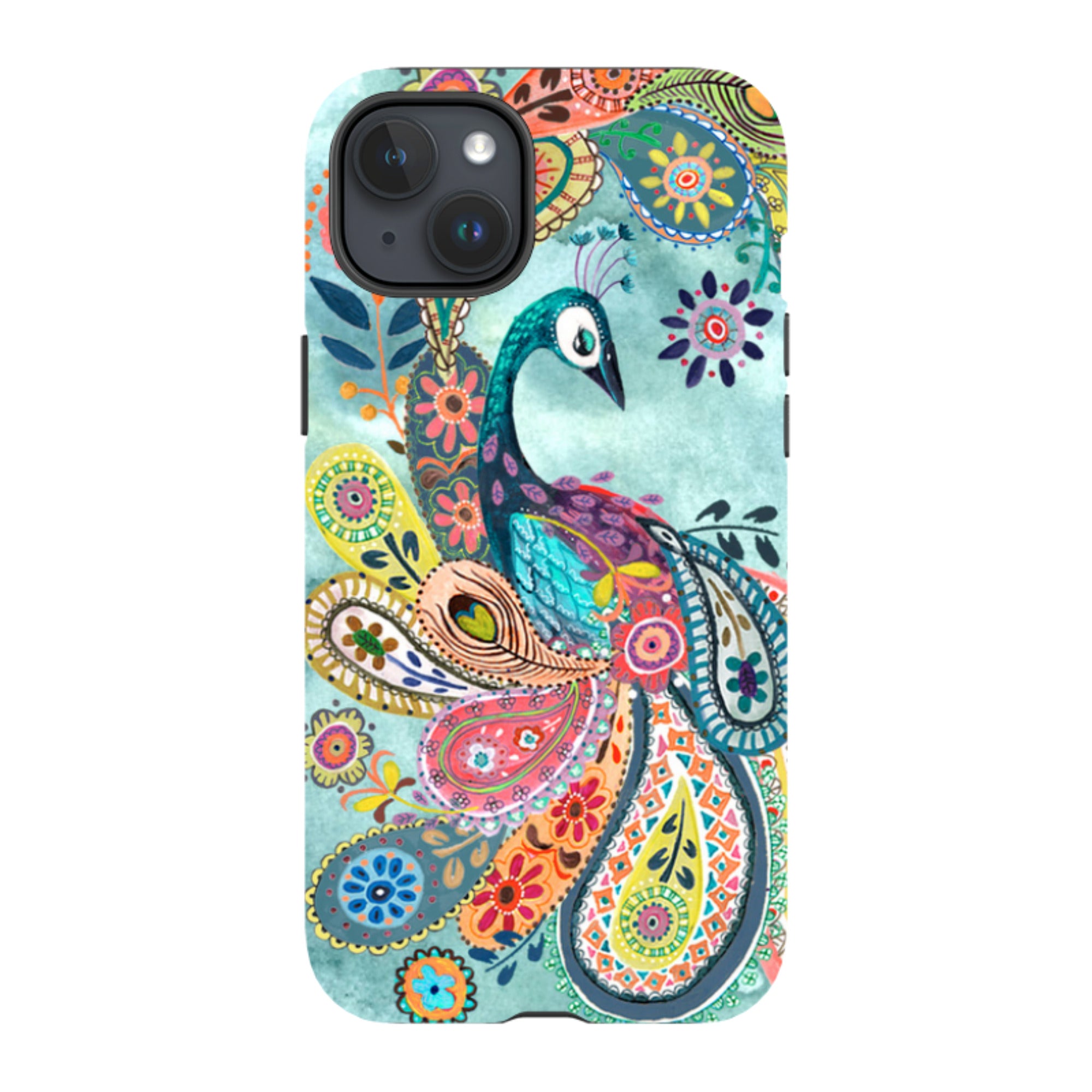 iPhone Tough Case - Peacock Dreams By Caroline Bonne Muller