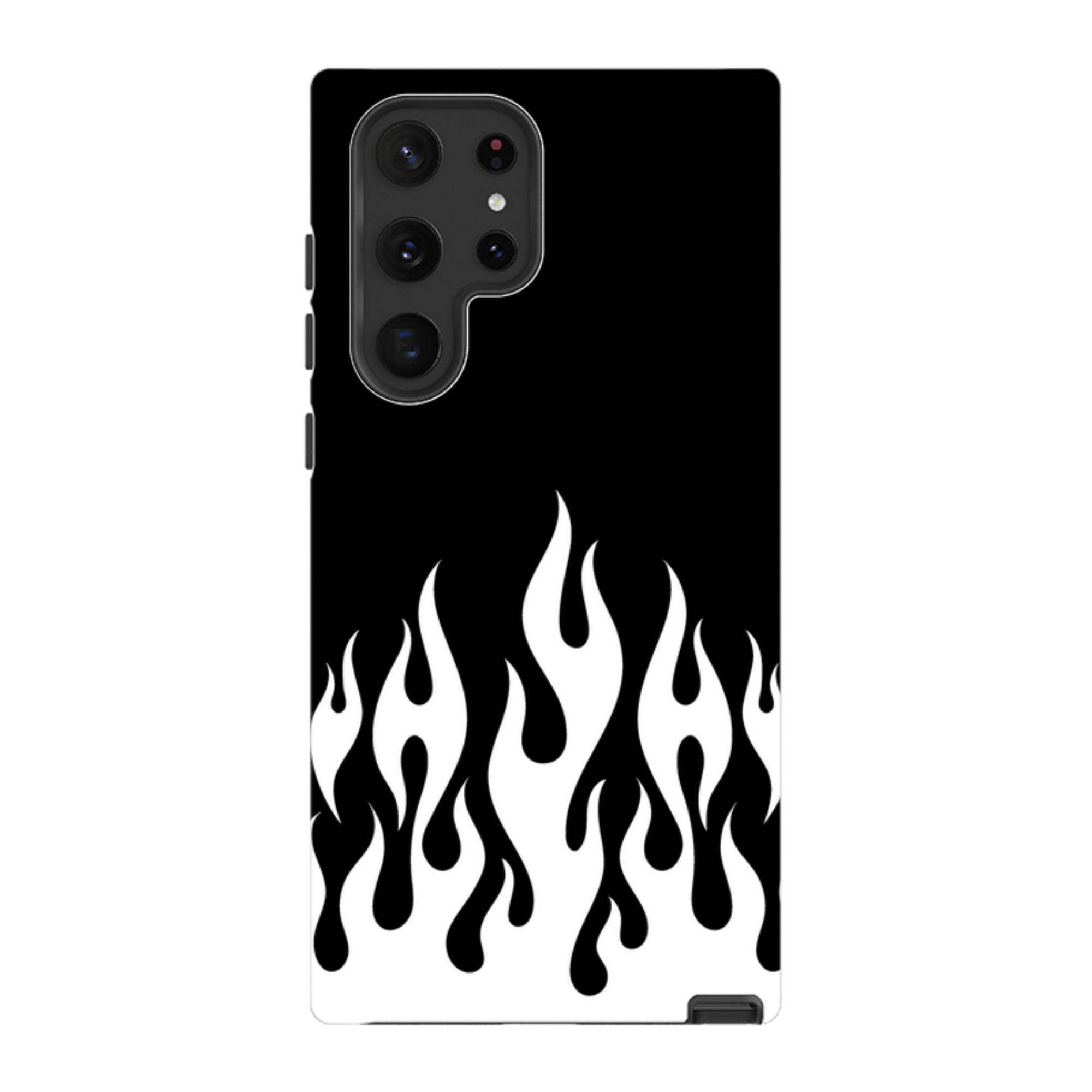 Samsung Tough Case - White Flames