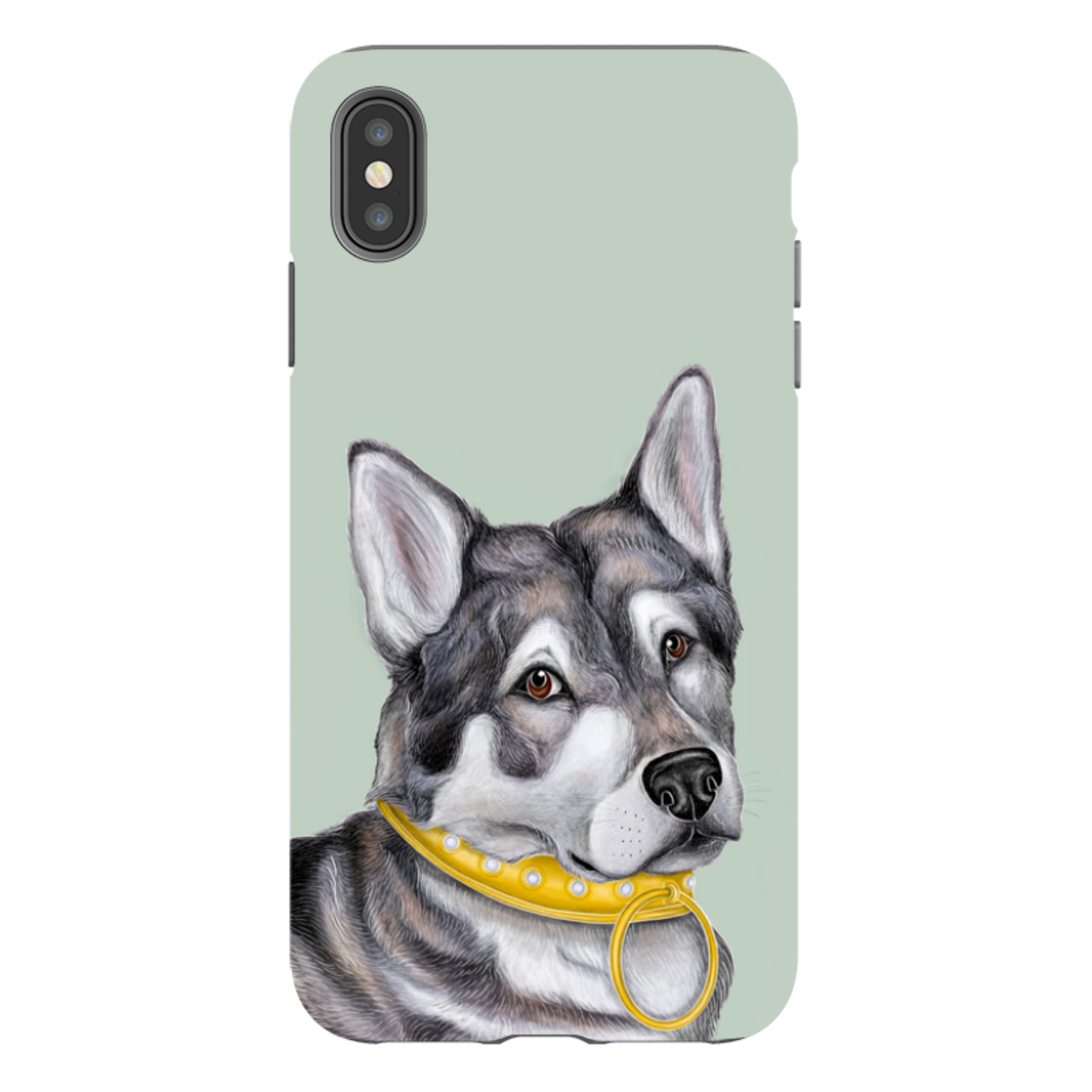 iPhone Tough Case - Huskey By Catherine Rowe