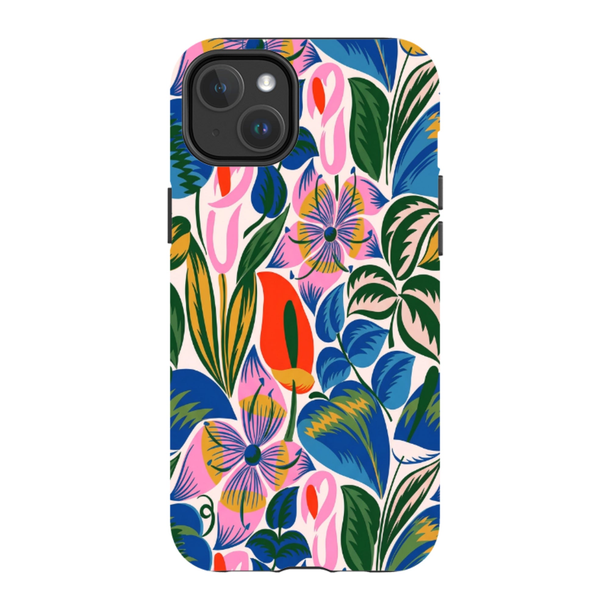 iPhone MagSafe Tough Case - Retro Tropical Floral