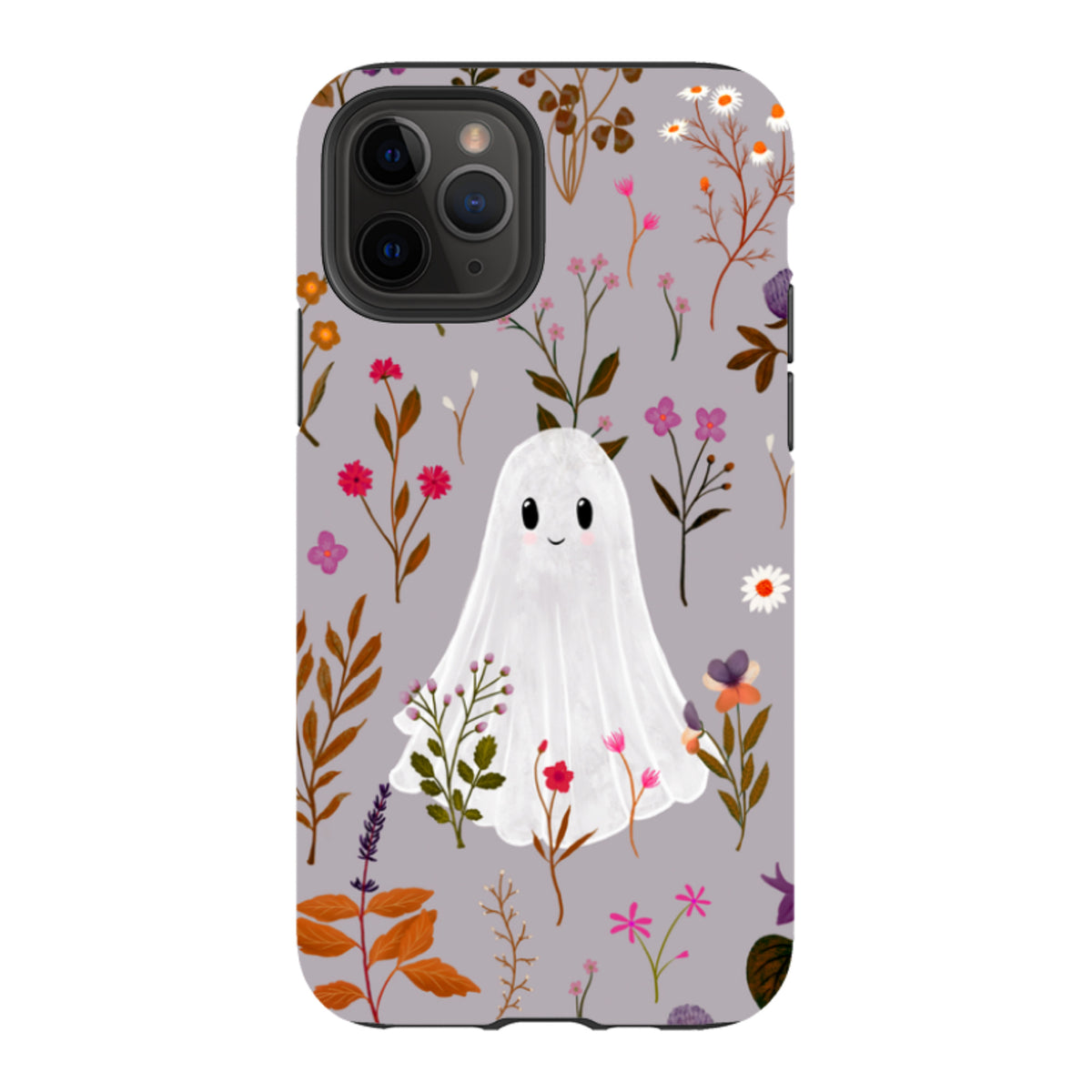 iPhone Tough Case - Ghost in the Garden - Mauve Multi By Katherine Quinn