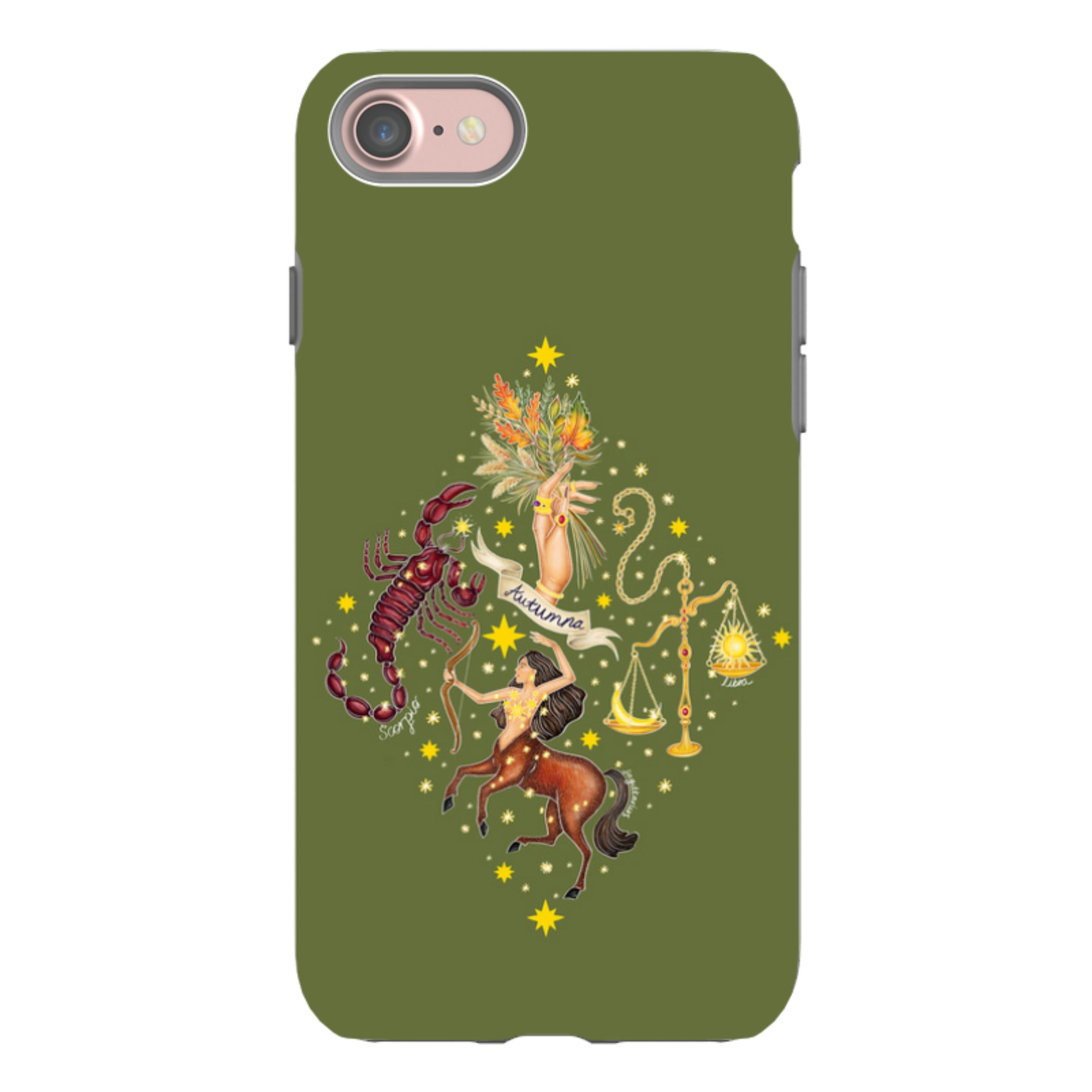 iPhone Tough Case - Autumn Zodiac By Catherine Rowe