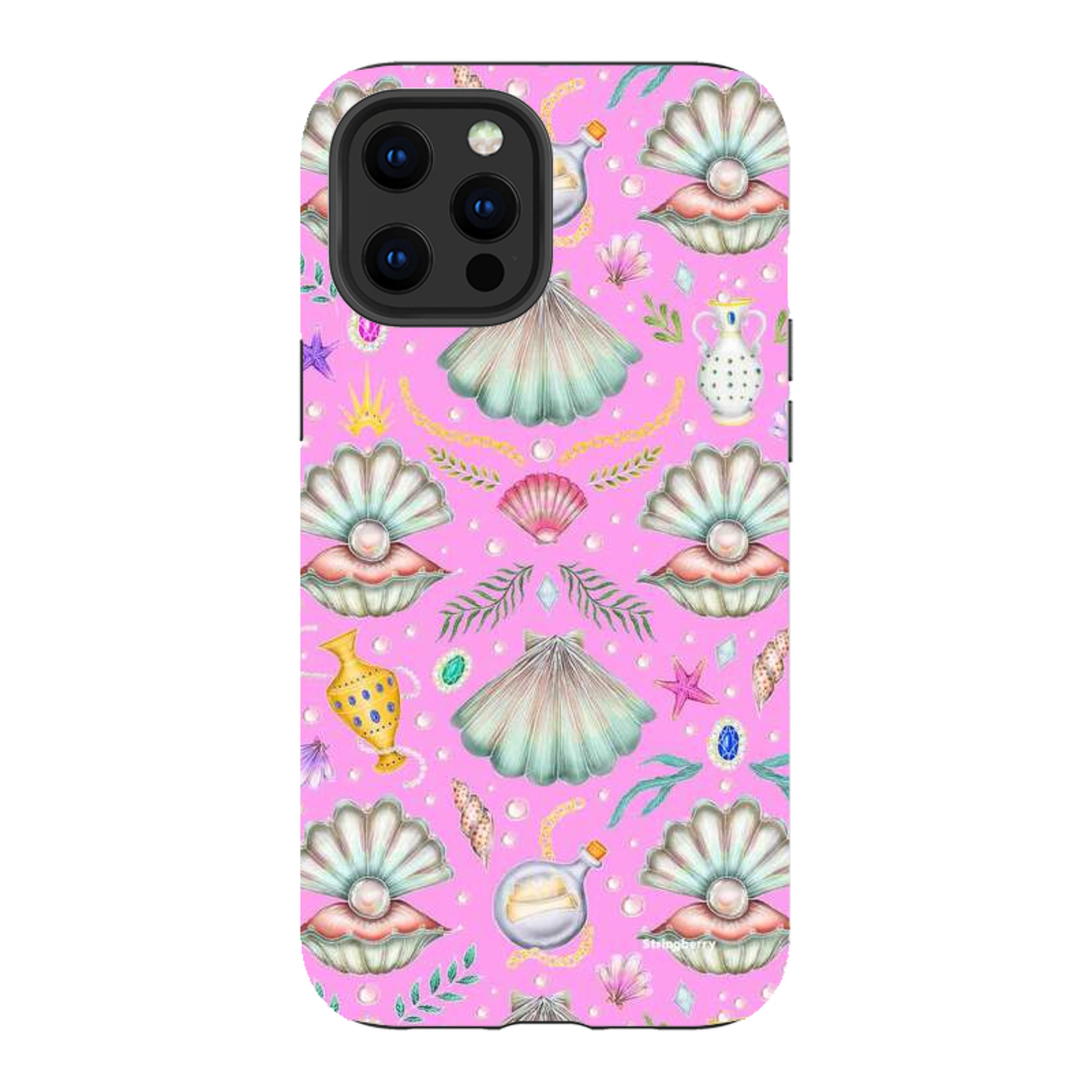 iPhone Tough Case - Pearl's Fantasy Candy Pink By Catherine Rowe