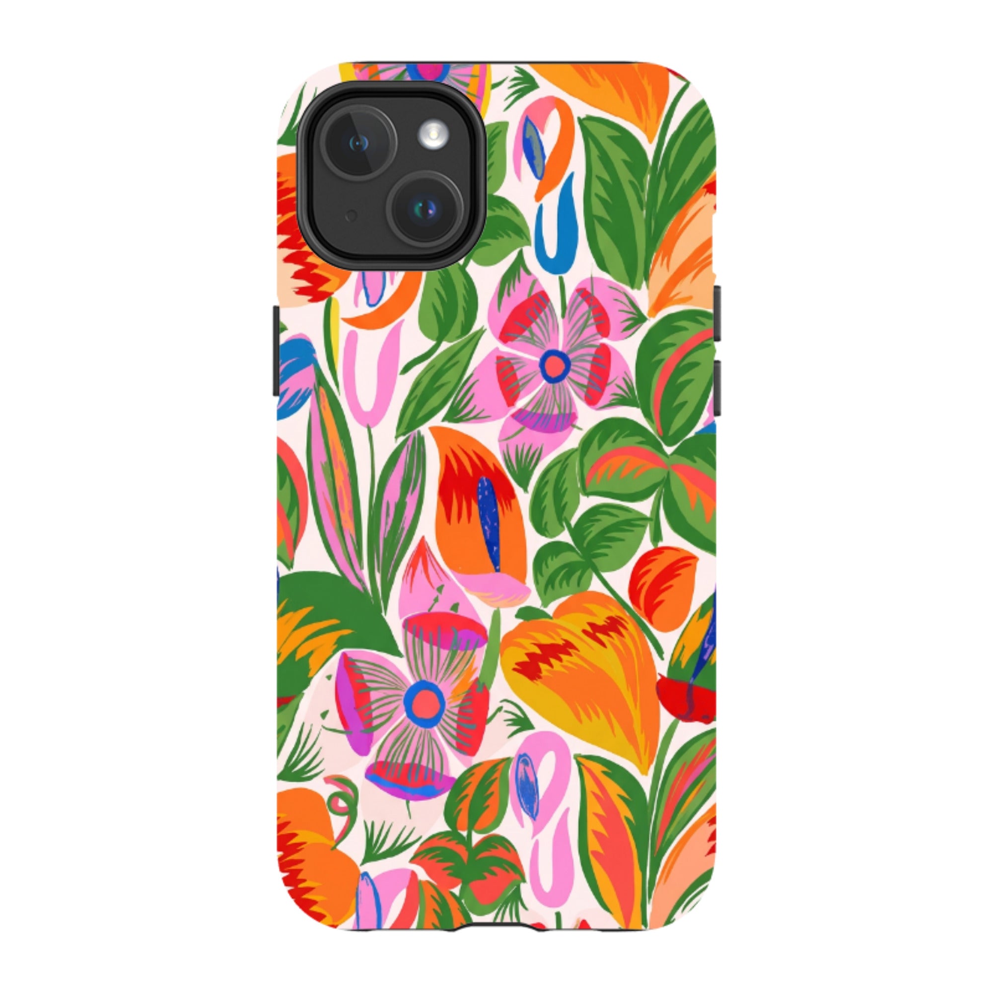 iPhone MagSafe Tough Case - Vintage Tropical Floral