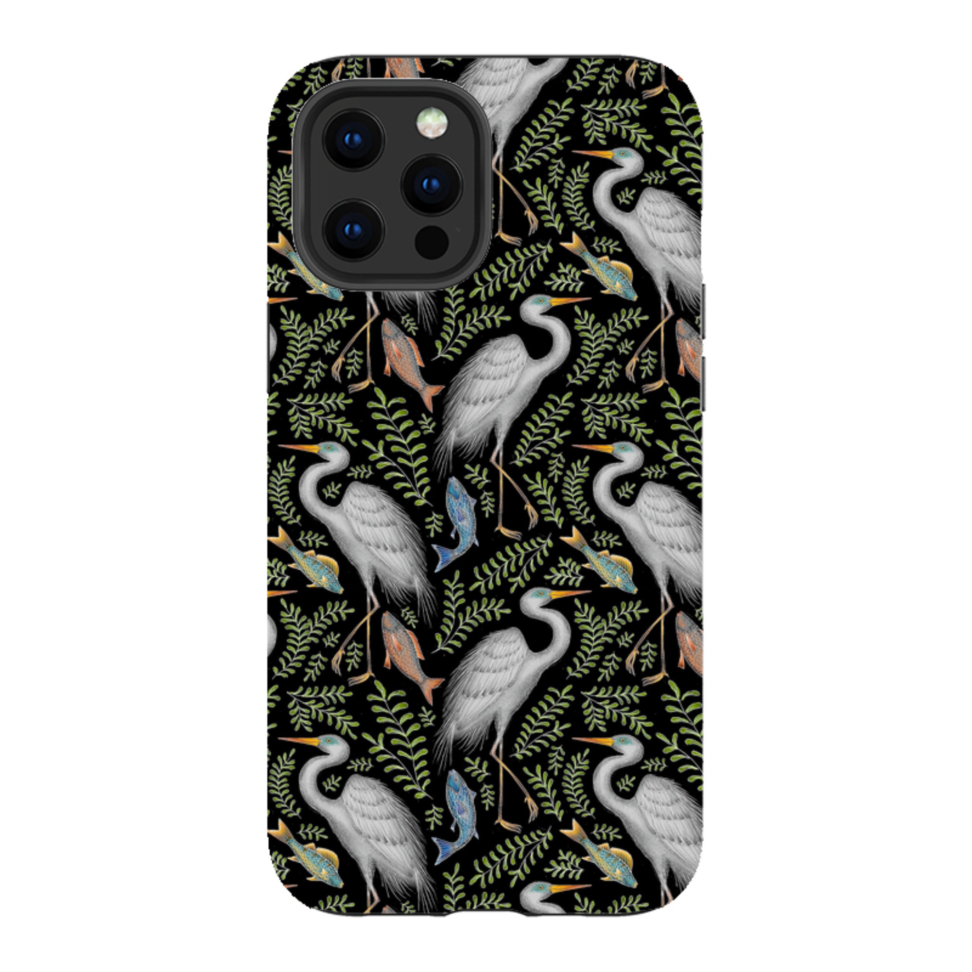 iPhone Tough Case - Egret Pattern By Catherine Rowe