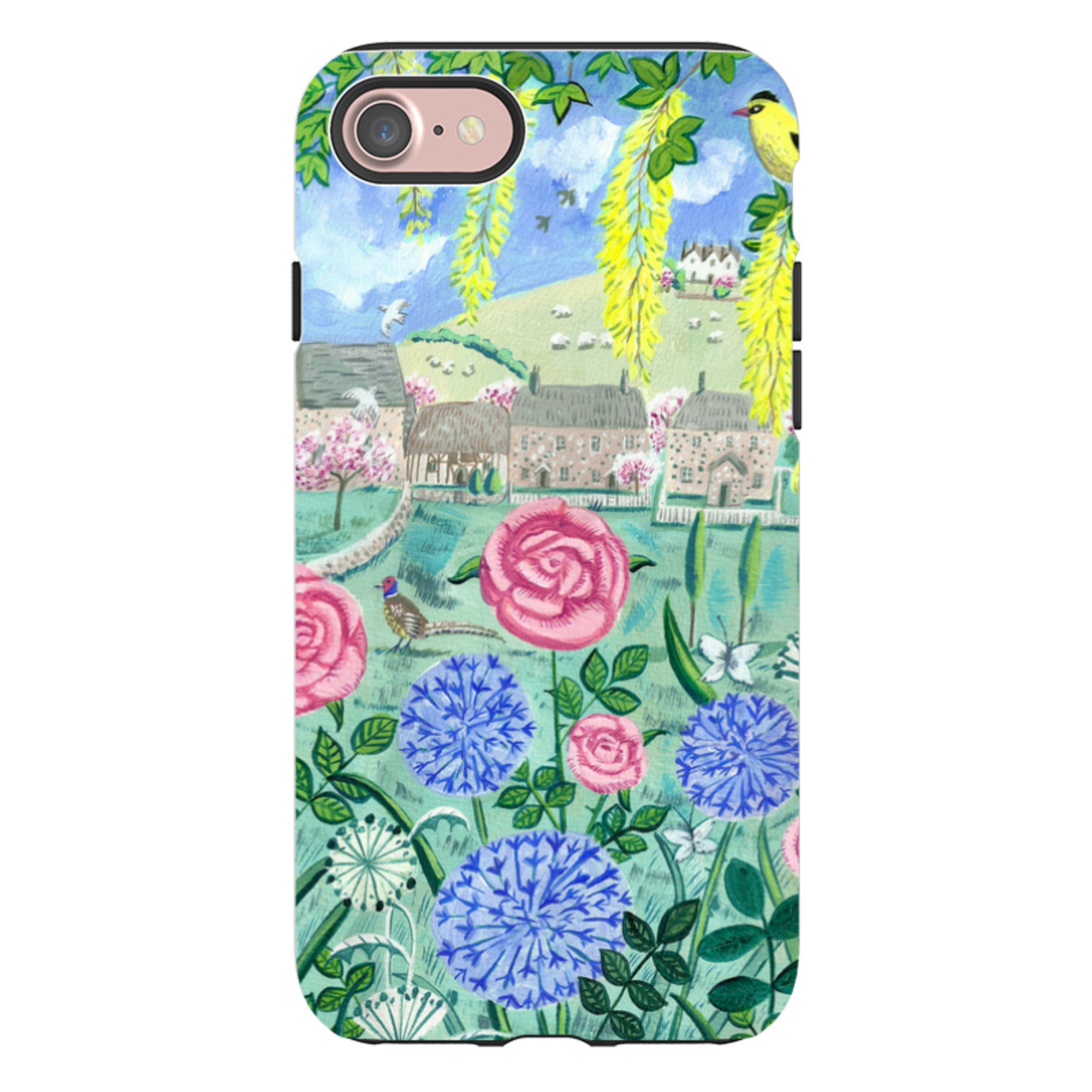 iPhone Tough Case - Village Floral By Mary Stubberfield