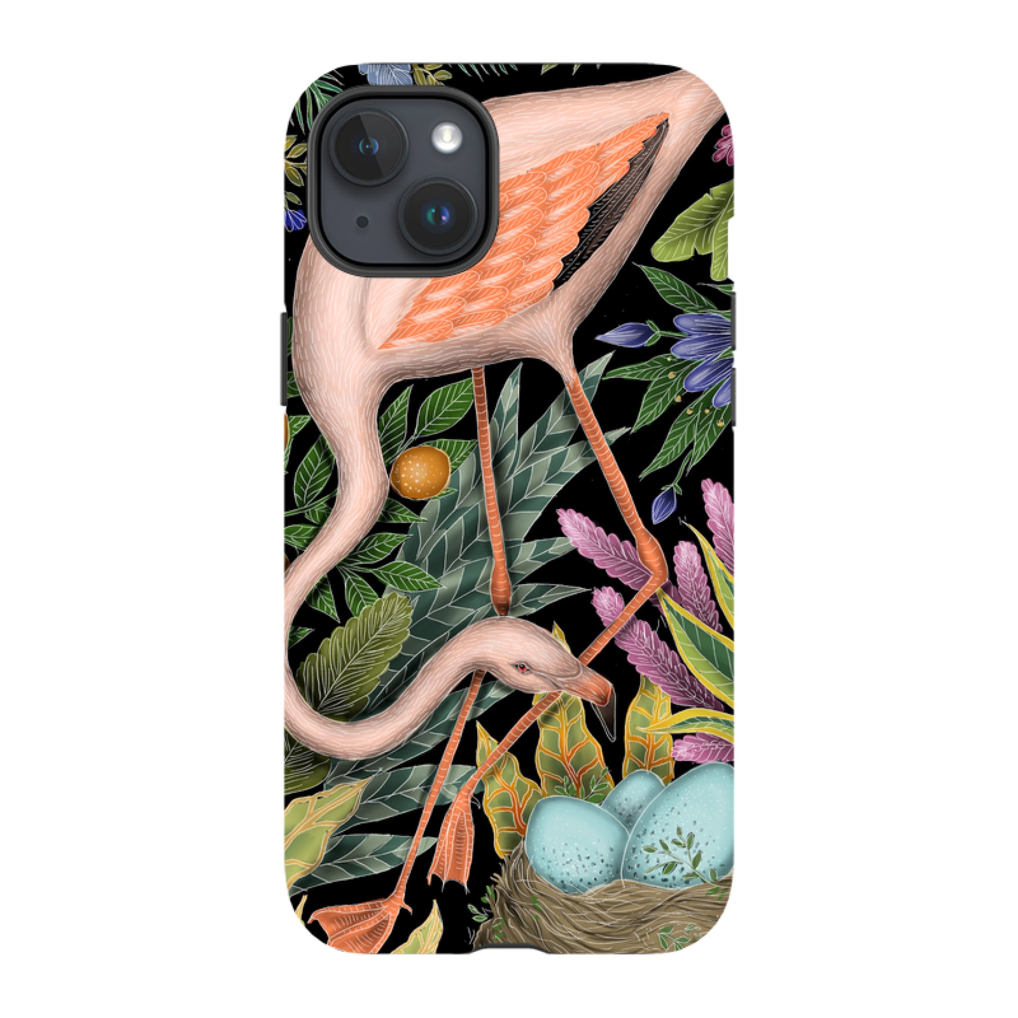 iPhone MagSafe Tough Case - Flamingo By Catherine Rowe