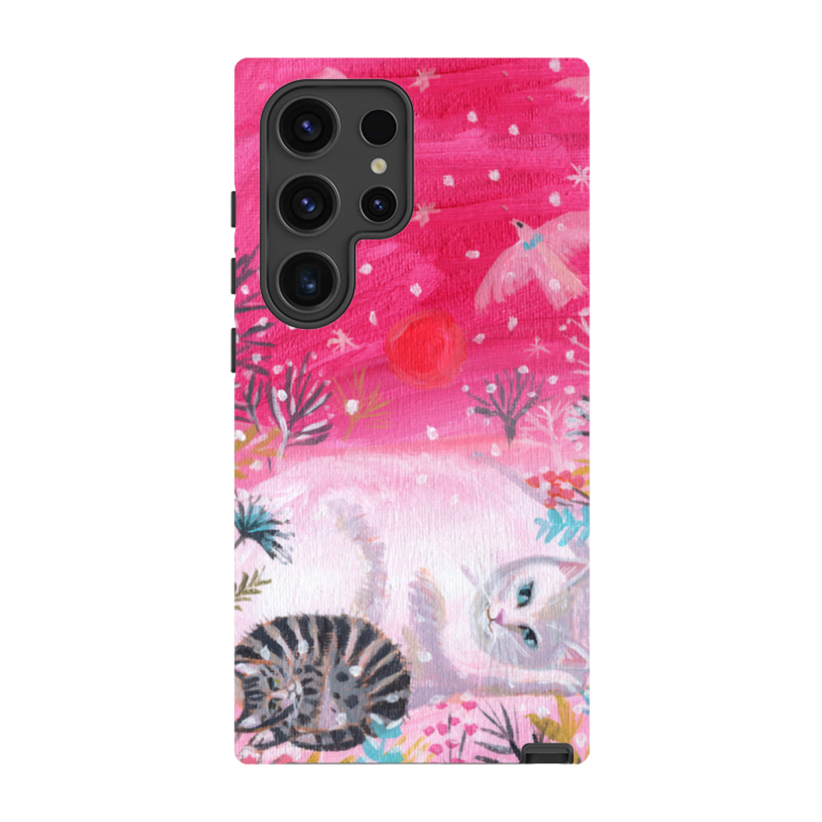 Samsung Tough Case - Christmas Cats By Mary Stubberfield