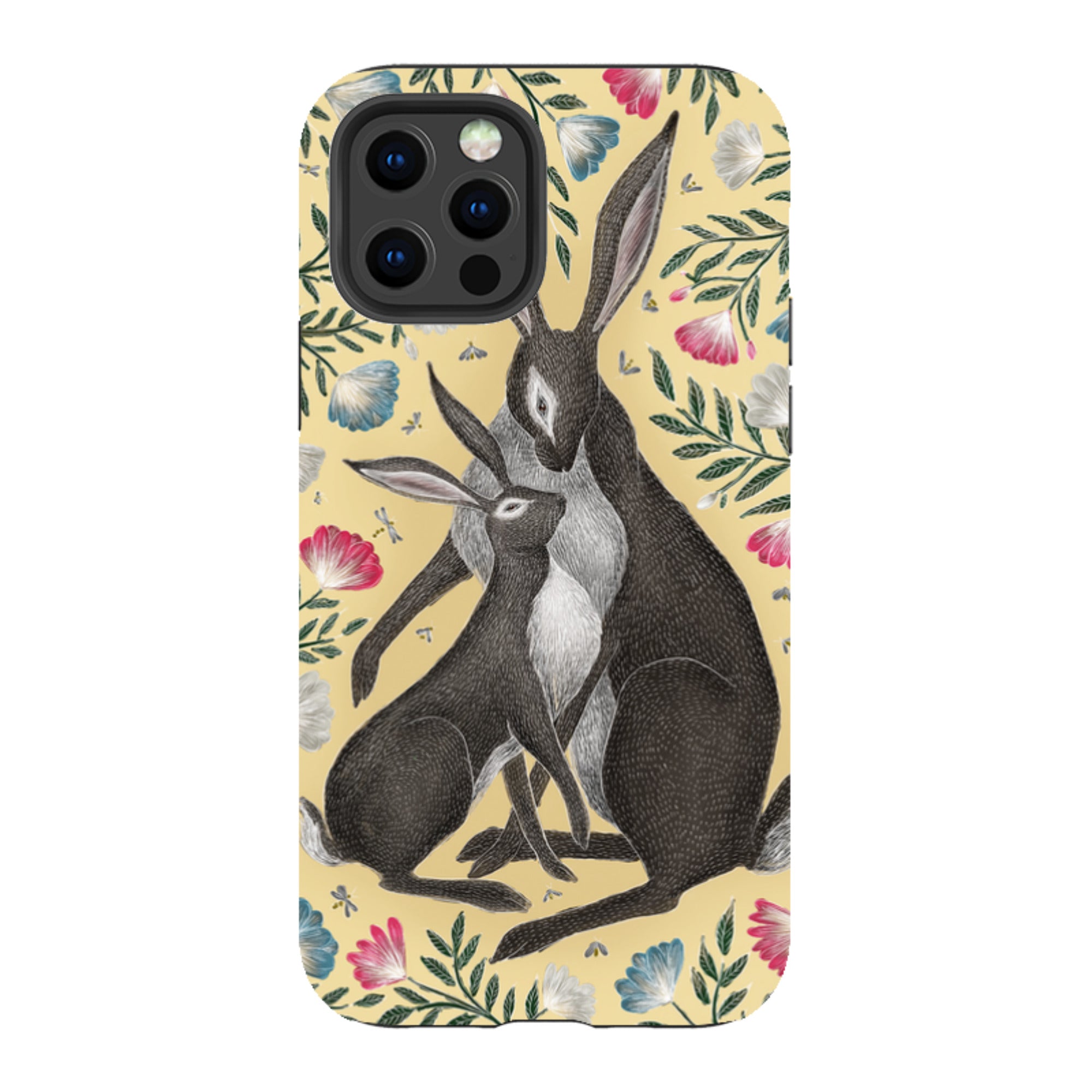 iPhone Tough Case - Mother And Baby Hare By Catherine Rowe