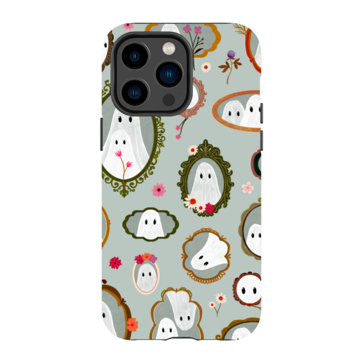 iPhone Tough Case - Framed Ghosts - Dusty Gourd By Katherine Quinn