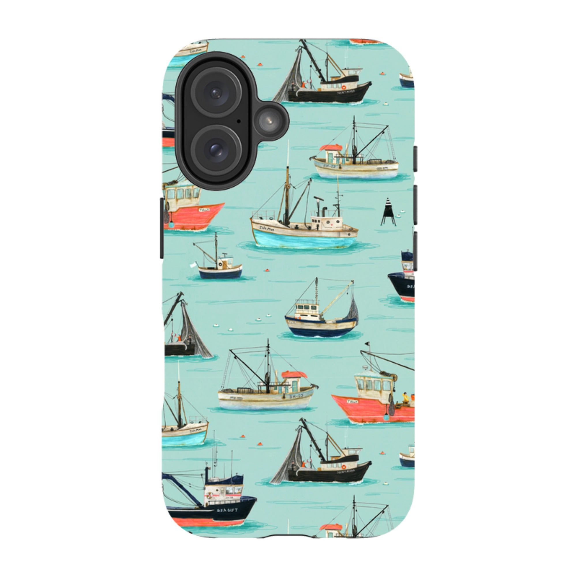 iPhone Tough Case - Fishing Boats By Katherine Quinn