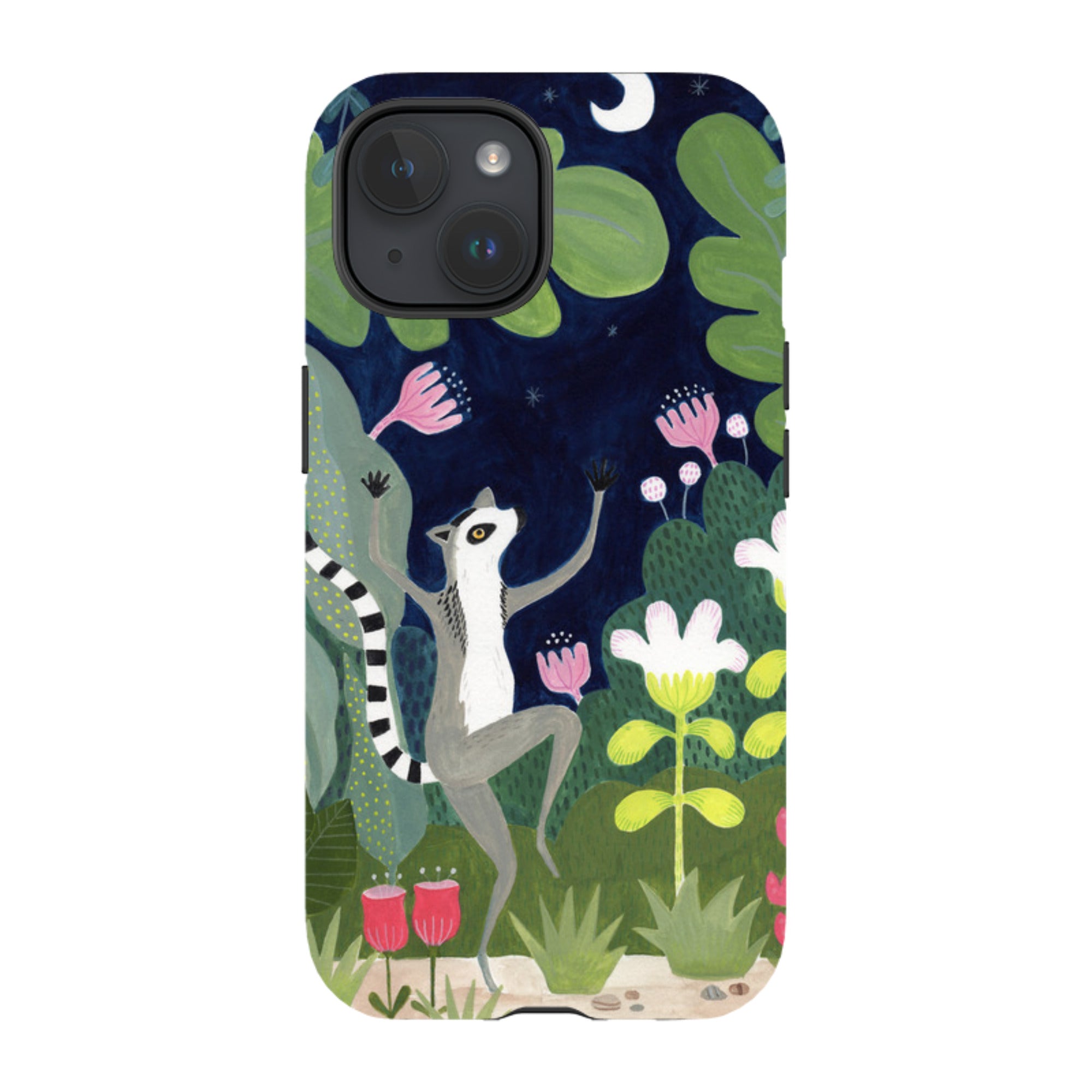 iPhone Tough Case - Dancing Lemur By Bex Parkin