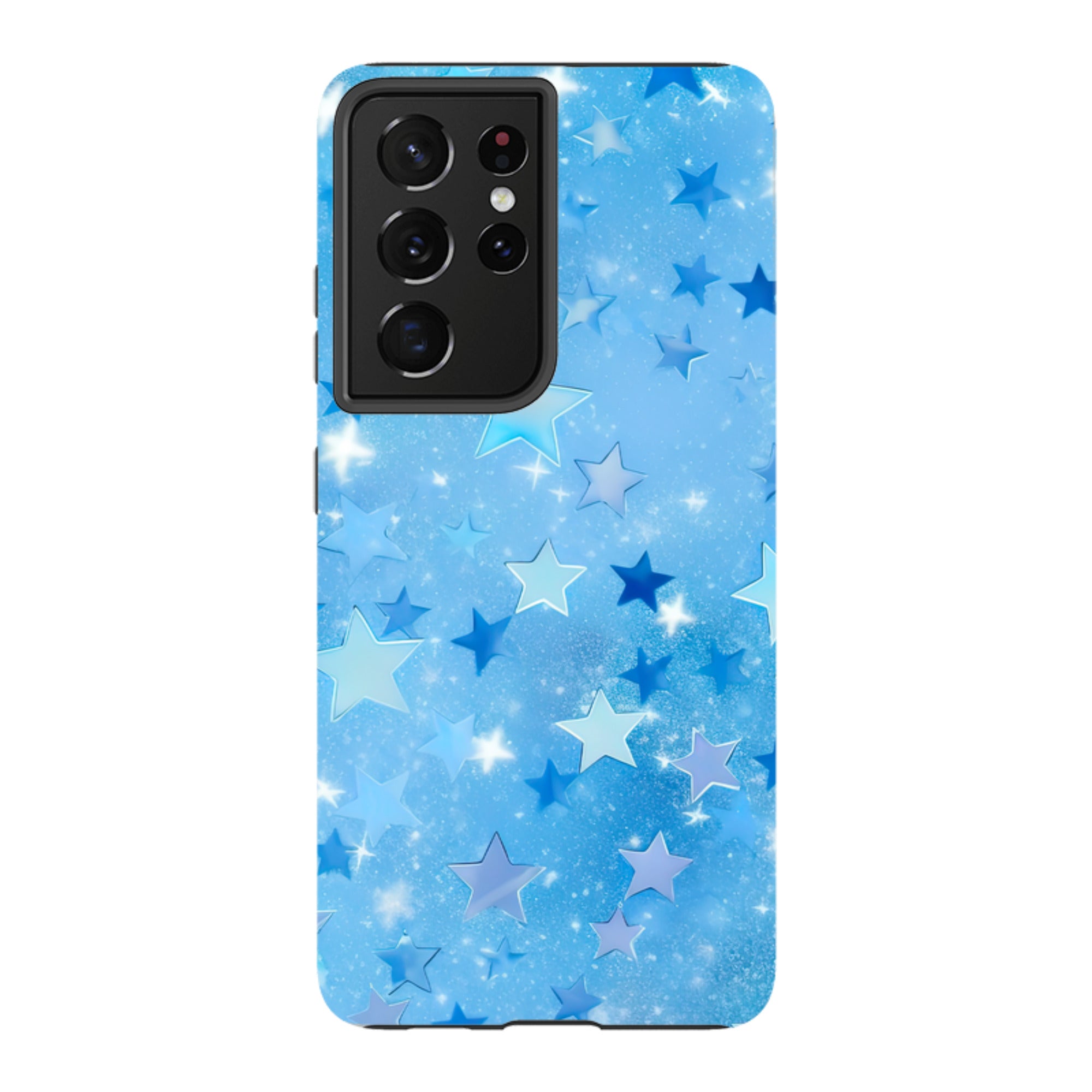 Samsung Tough Case - Blue Stars II  (Case Does Not Glitter)