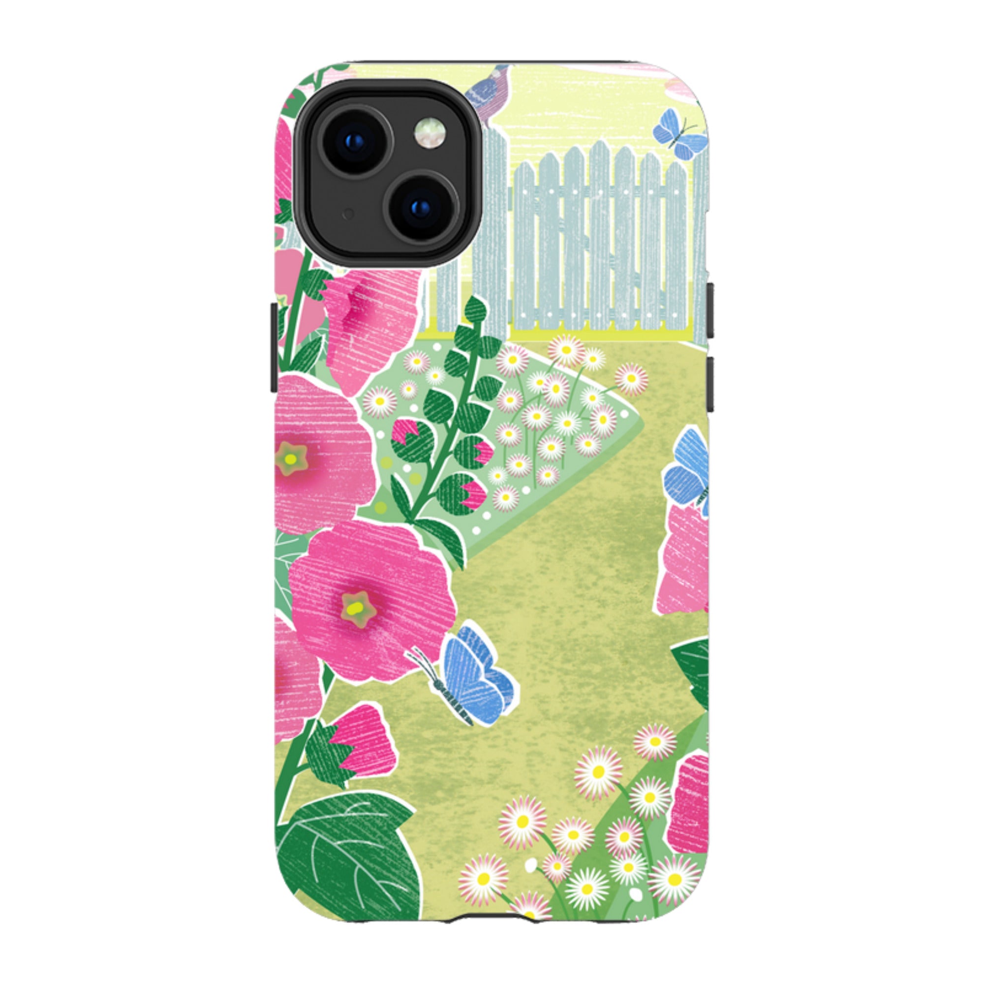 iPhone MagSafe Tough Case - Hollyhocks By Liane Payne