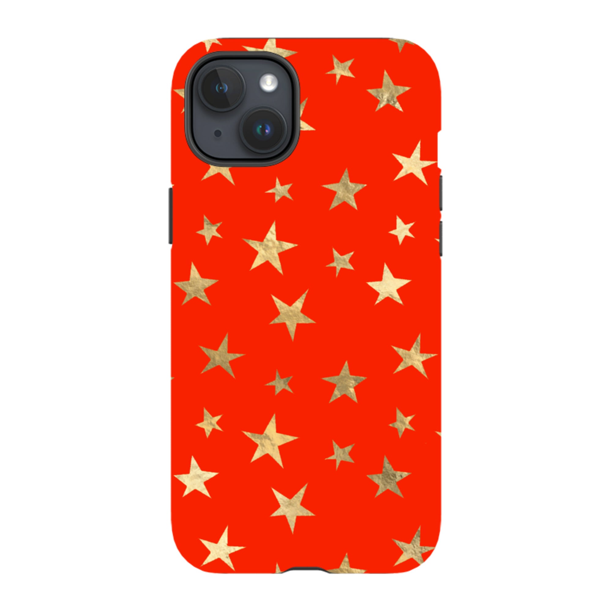 iPhone Tough Case - Red and Gold Stars