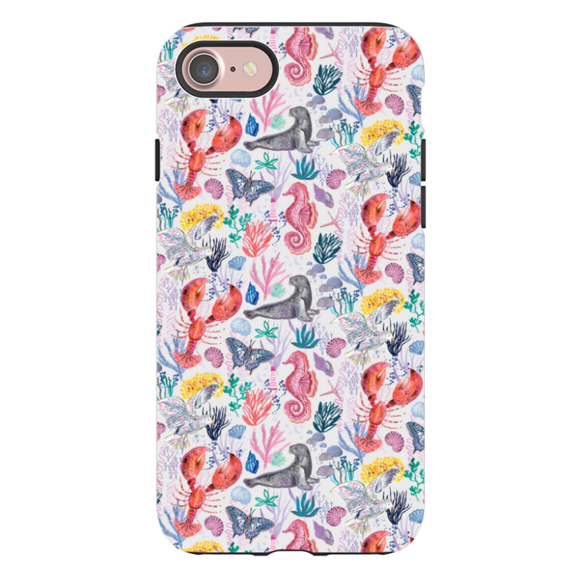 iPhone Case - Coastline Pattern-D By Emma Frances Grant