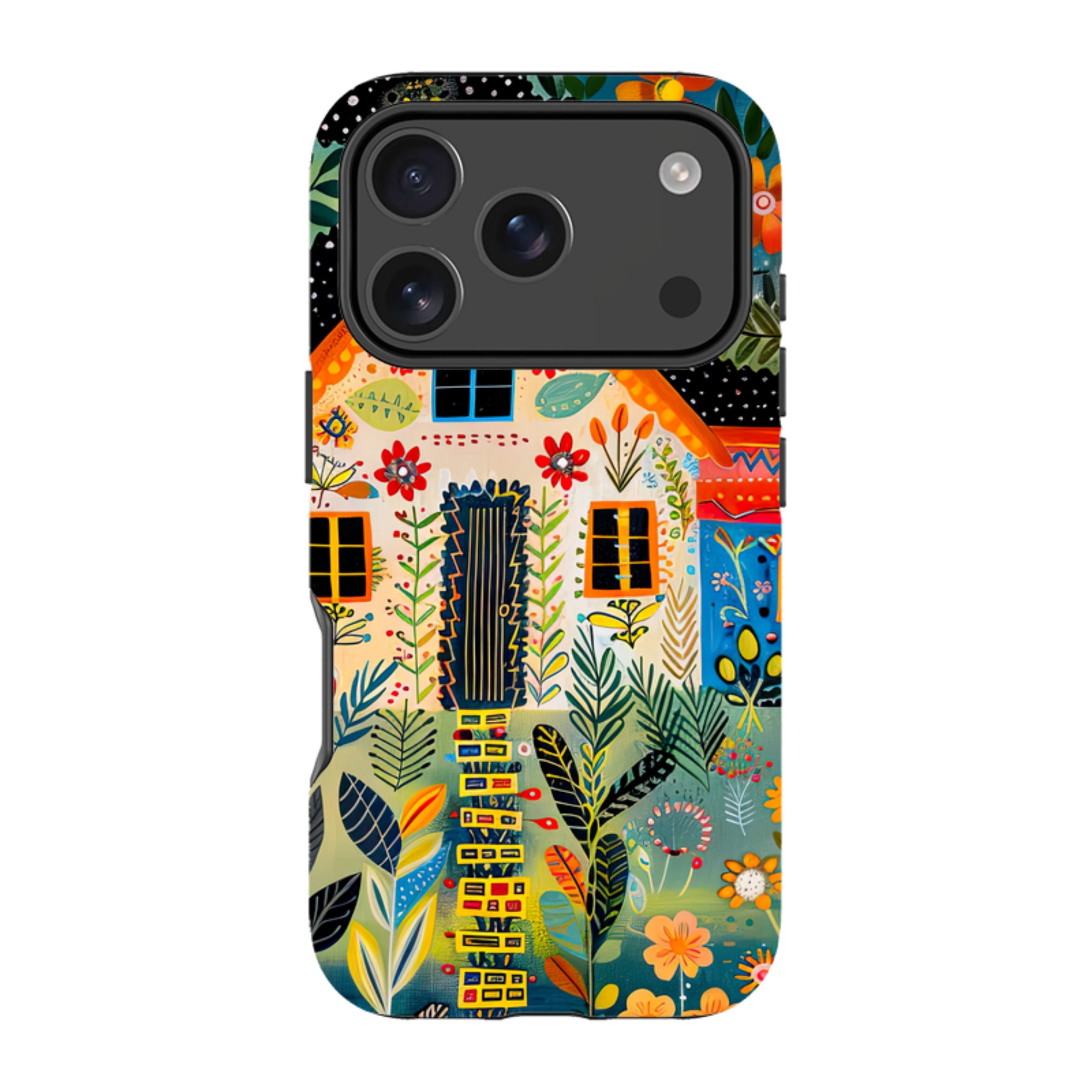 iPhone Case - Folk Art House II