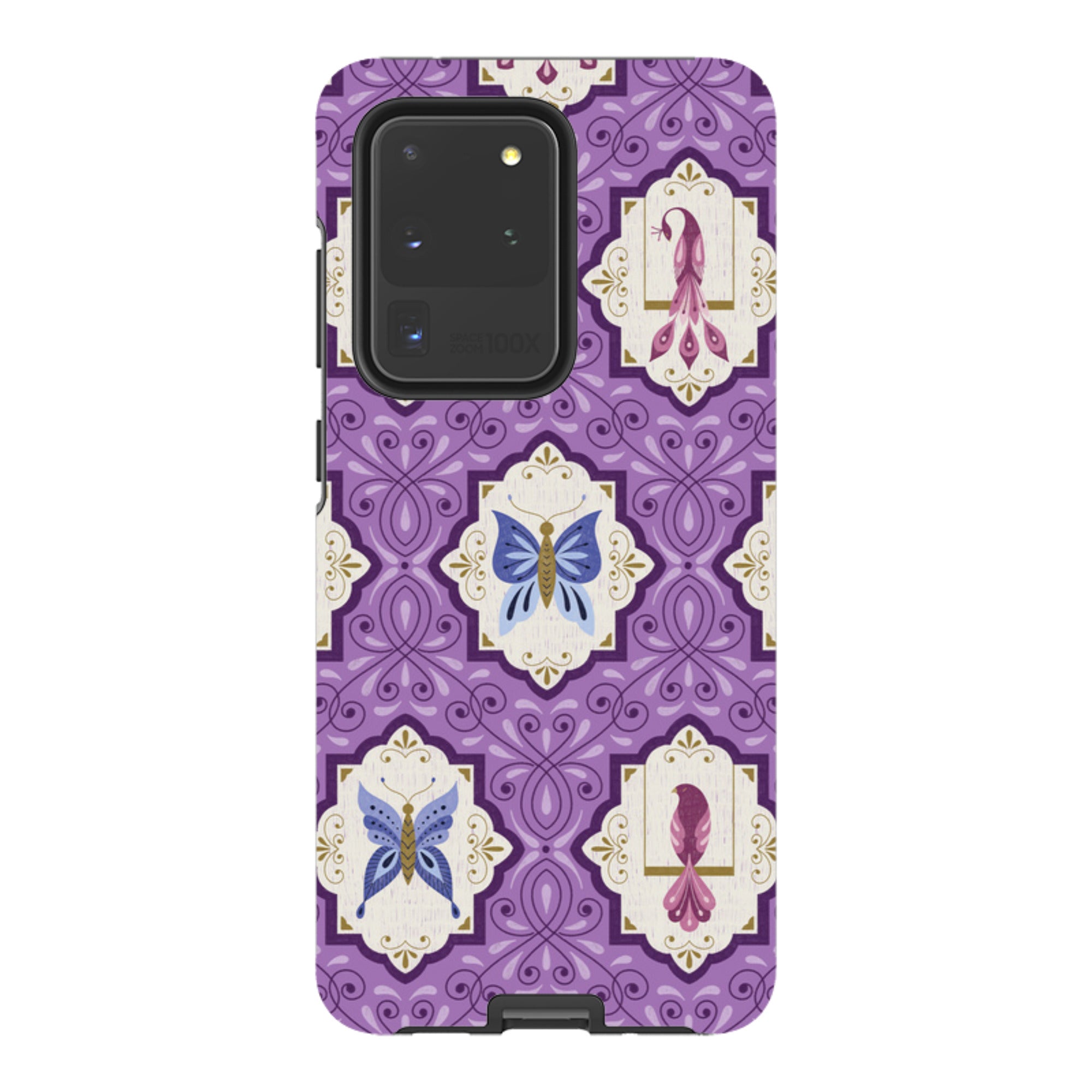 Samsung Tough Case - Wingframes Med Purple By Jenny Zemanek