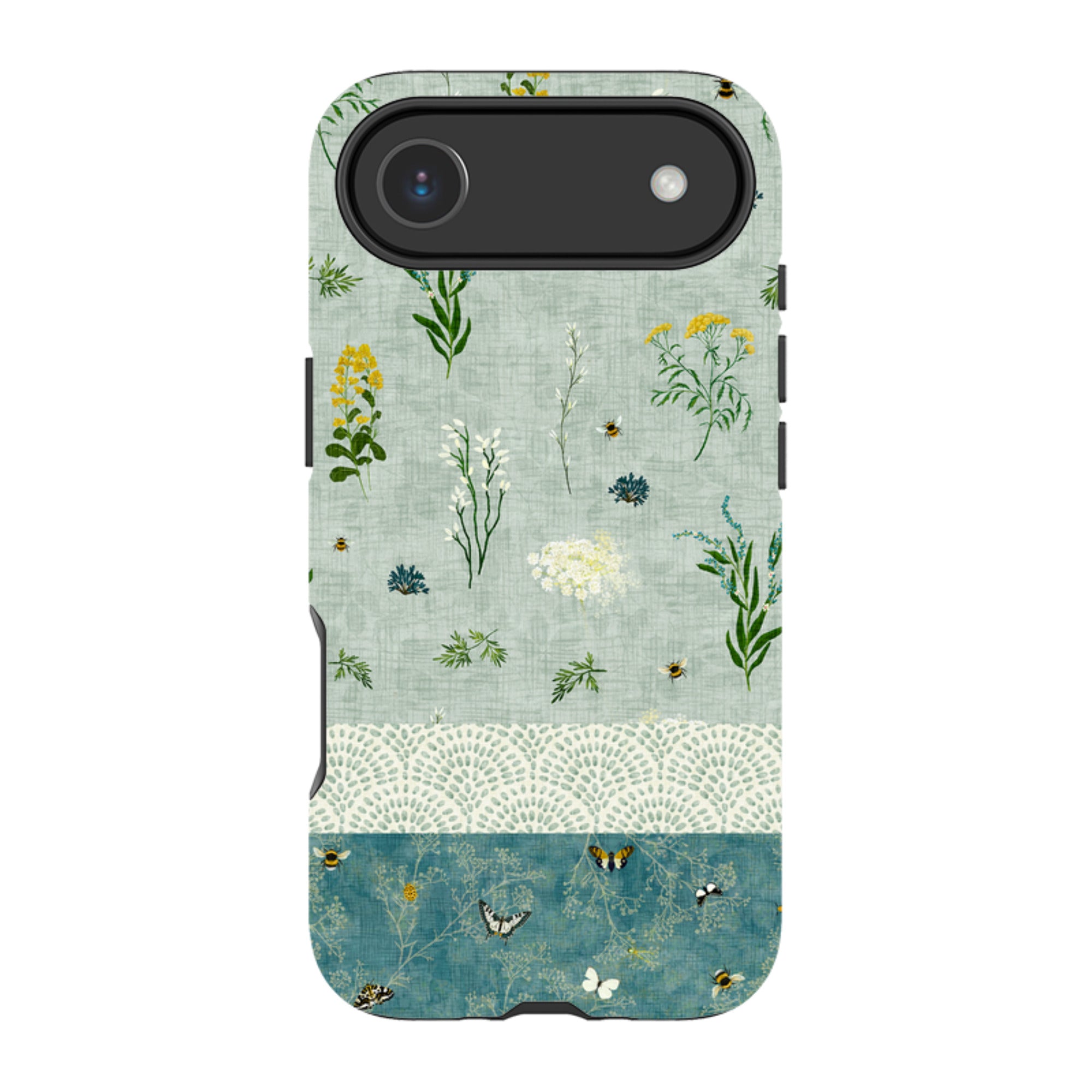 iPhone MagSafe Tough Case - Song Bird Florals and Bees 2 By Katherine Quinn