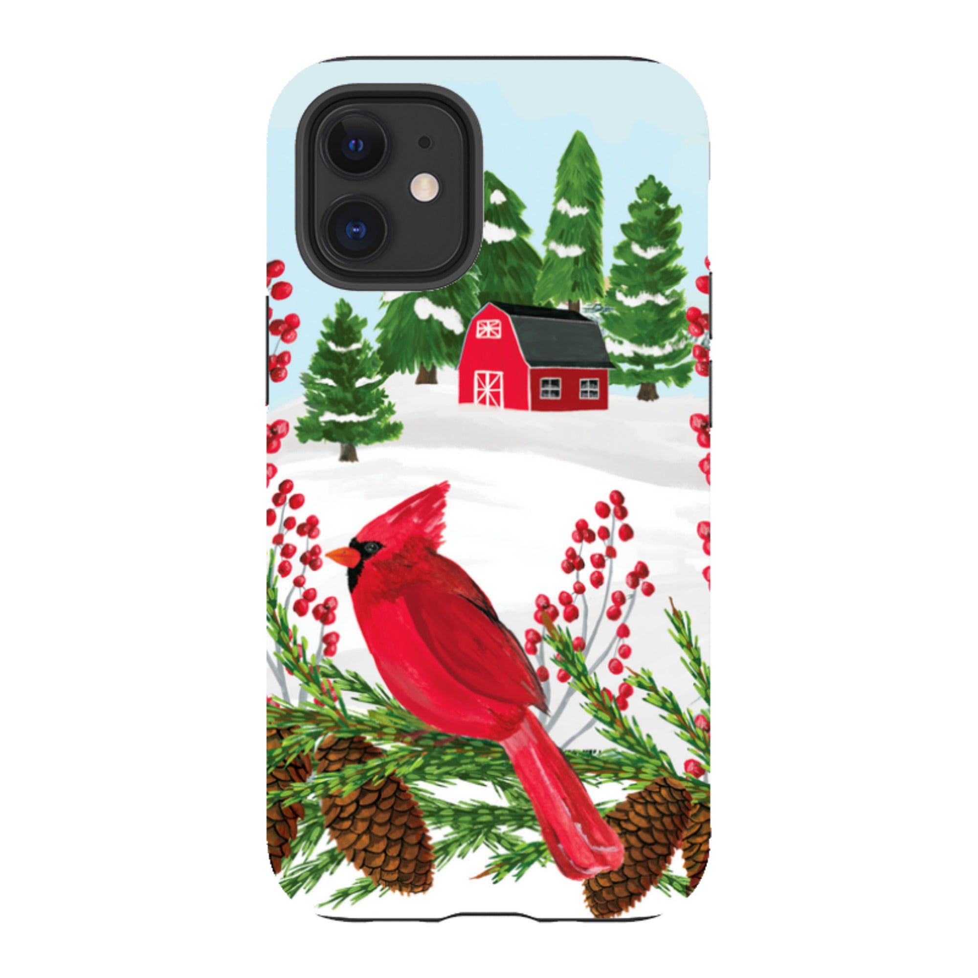 iPhone Tough Case - Countryside Christmas By Abby Jacobs