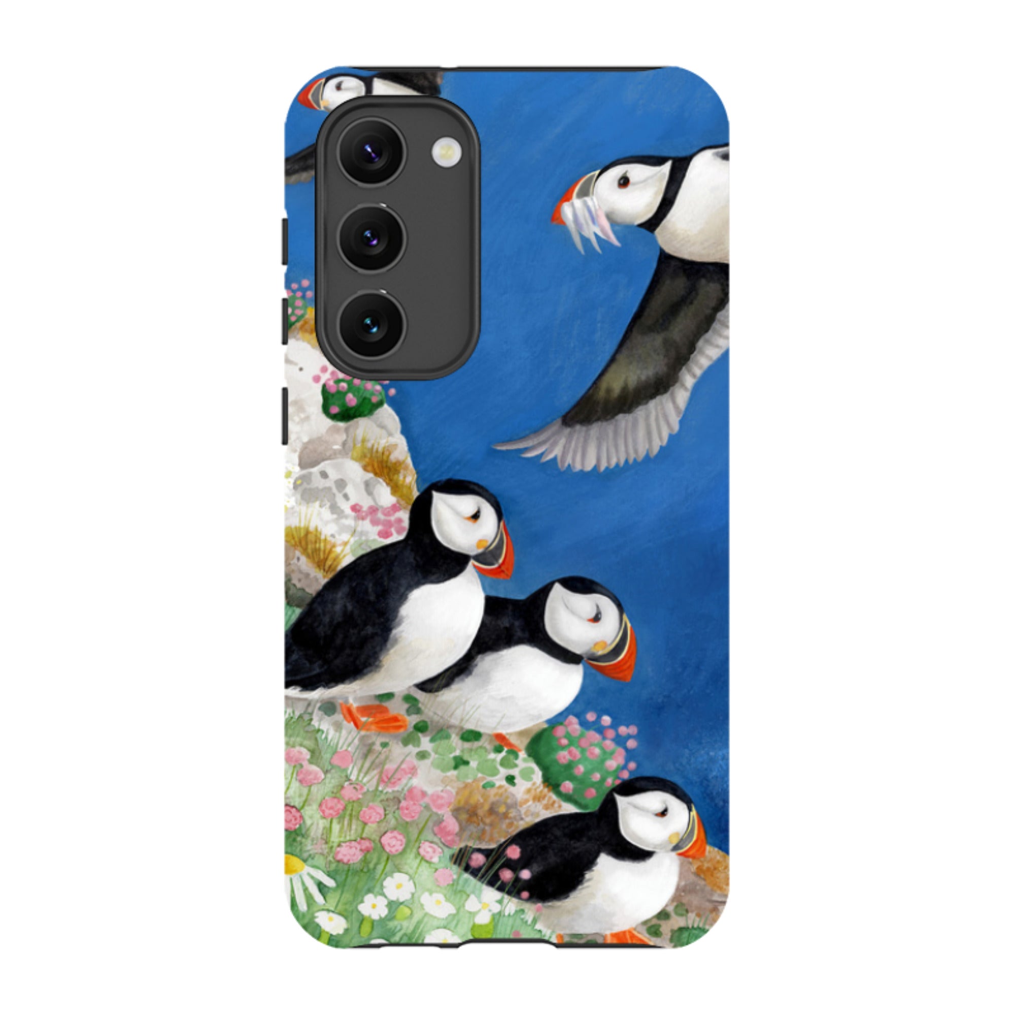 Samsung Tough Case - Puffins By Bex Parkin
