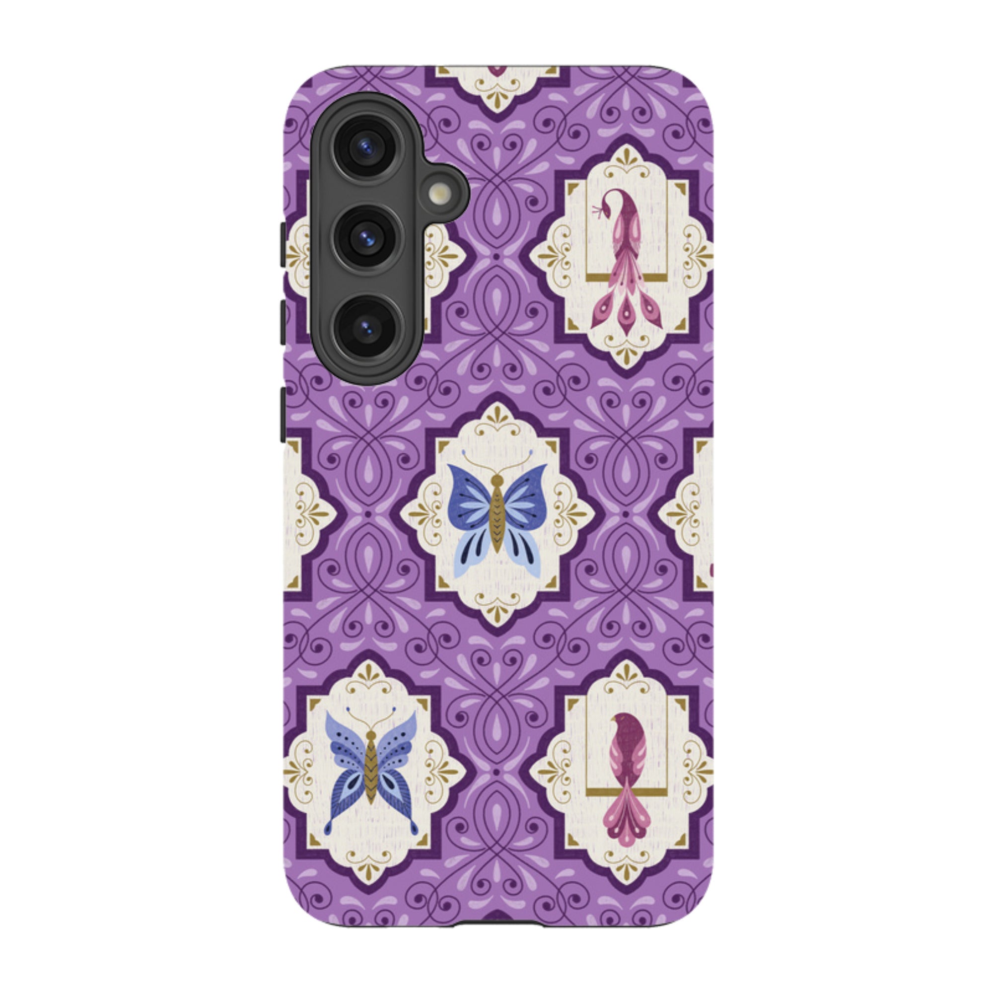 Samsung Tough Case - Wingframes Med Purple By Jenny Zemanek