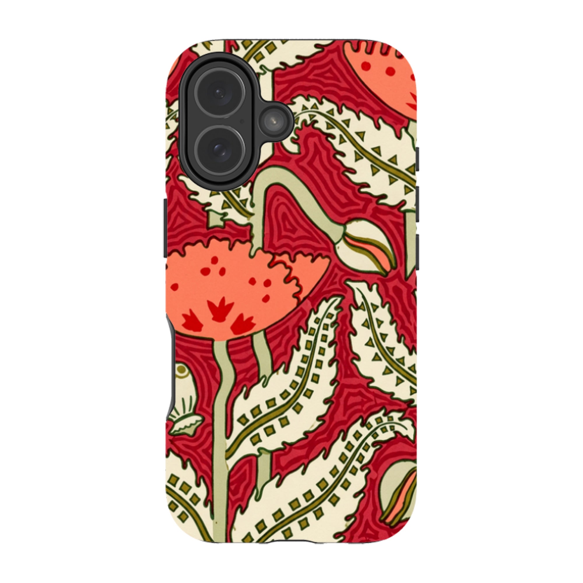 iPhone MagSafe Tough Case - William Morris Red Floral