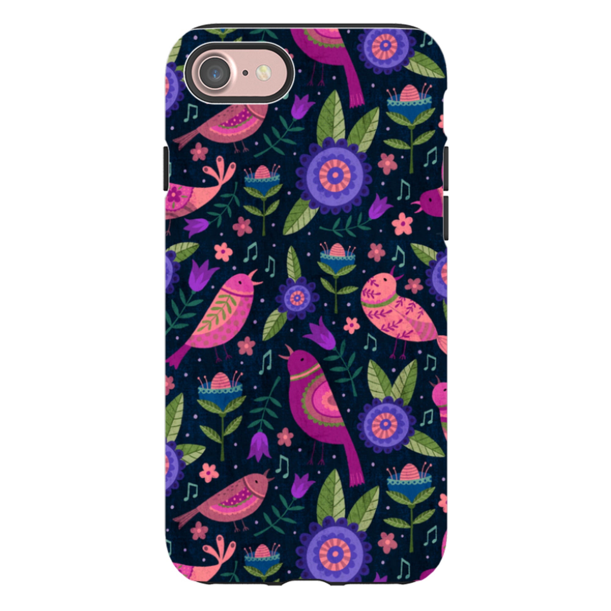 iPhone Tough Case - Bird Pattern VI By Suzy Taylor