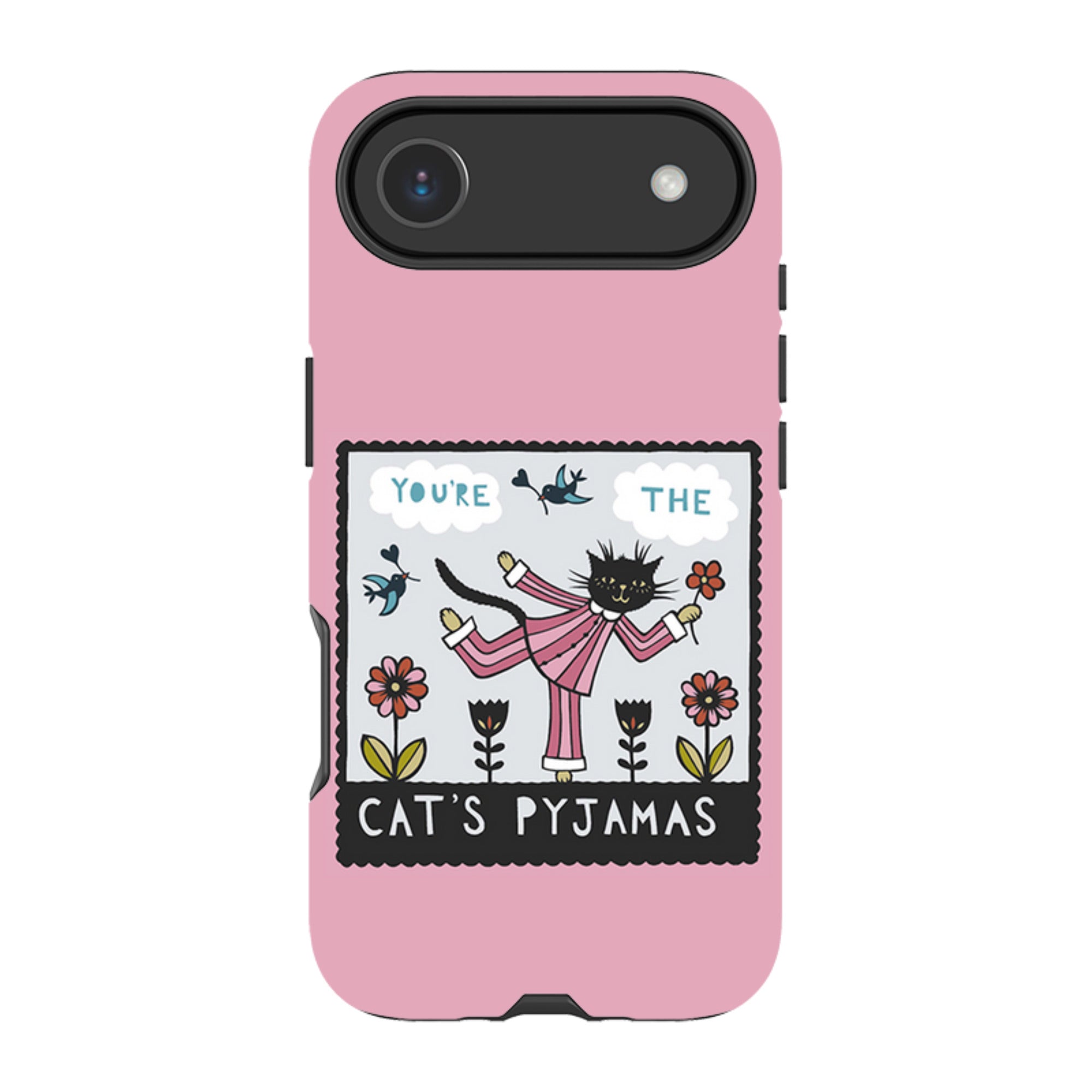 iPhone Tough Case - Cats Pyjamas Pink By Suzy Taylor