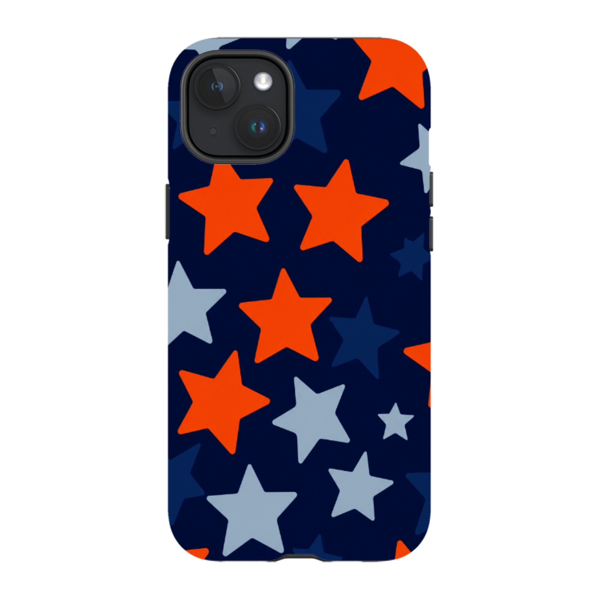 iPhone MagSafe Tough Case - Navy Blue & Orange Star