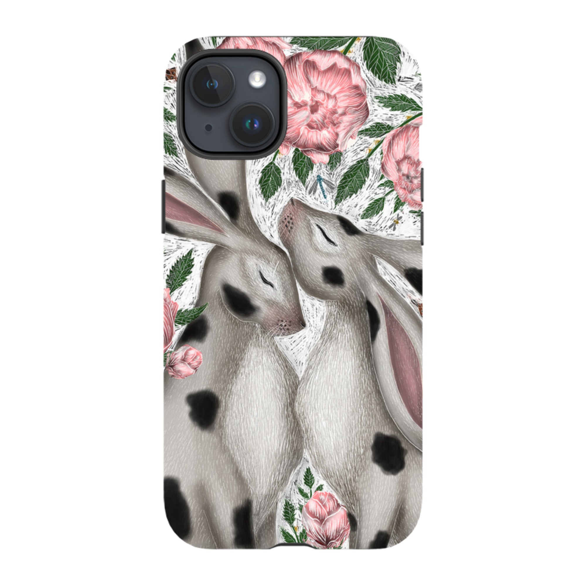 iPhone MagSafe Tough Case -  Hares and Peonies By Catherine Rowe
