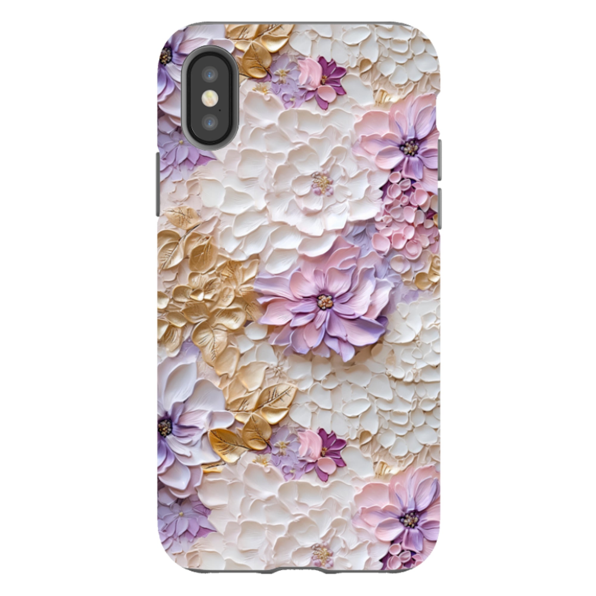 iPhone Tough Case -Gold & Mauve