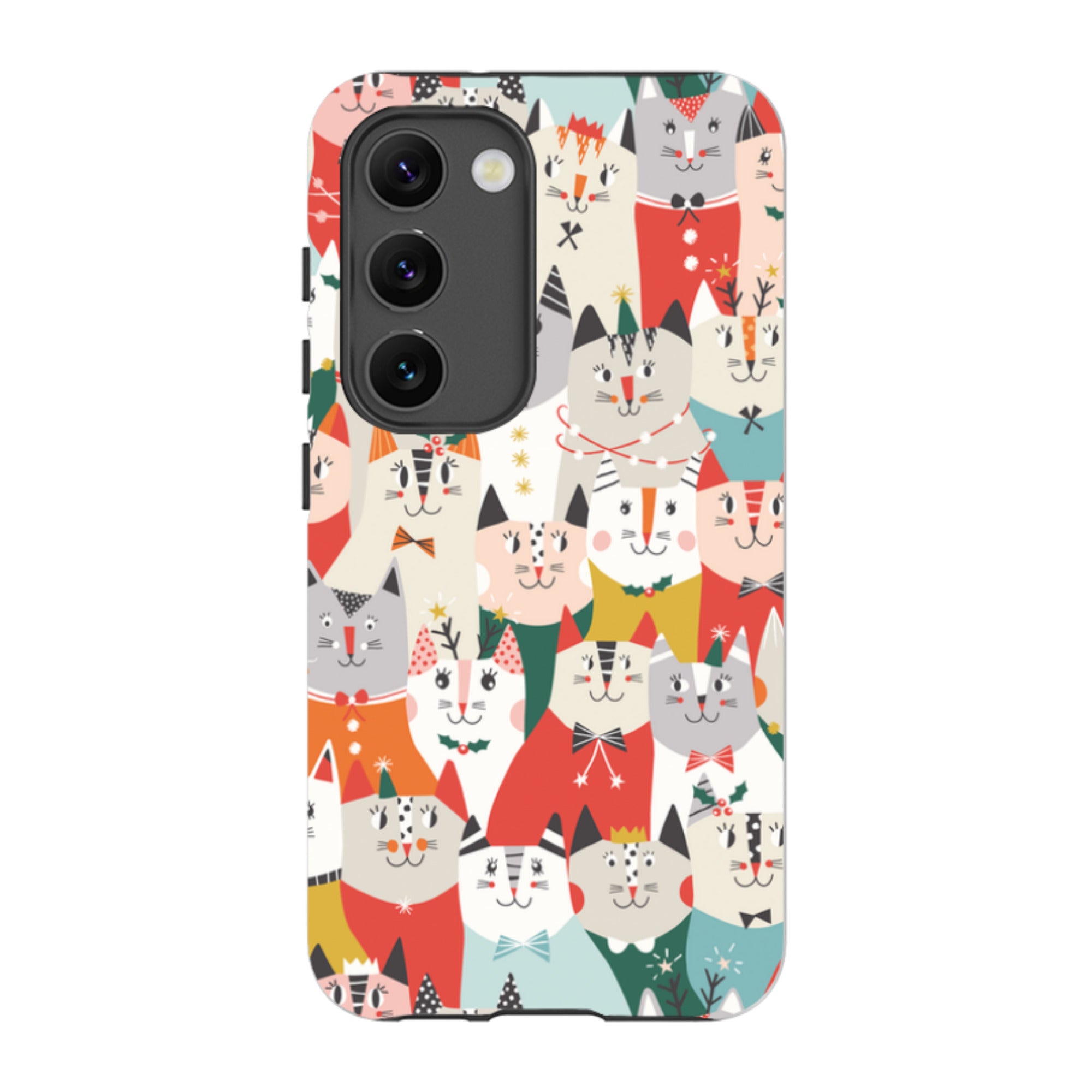 Samsung Tough Case - Christmas cats By Ali Brookes
